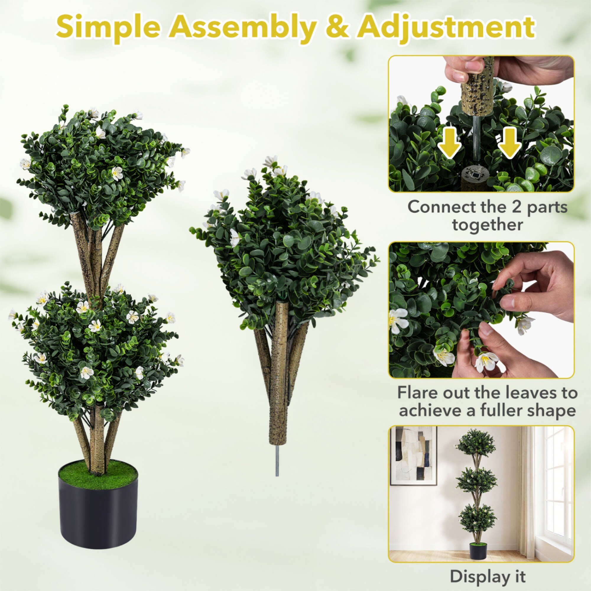 Poinic CWZH10522WH Artificial-Plants-Trees - View #3