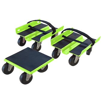 Black Bull 1500-lb 4-Wheel Green Steel Dolly in the Hand Trucks & Dollies department at Lowes.com
