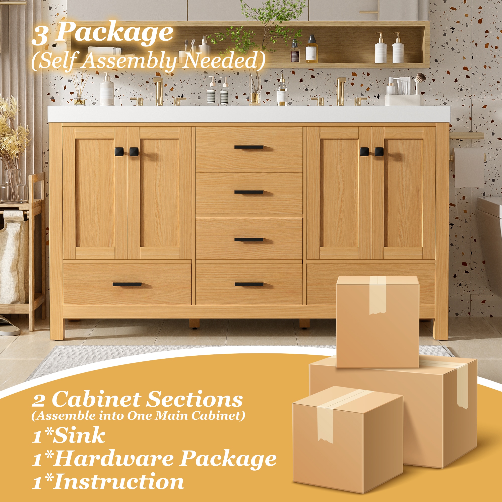 CASAINC CA-GLS00109 Bath-Vanity-Combo - View #13