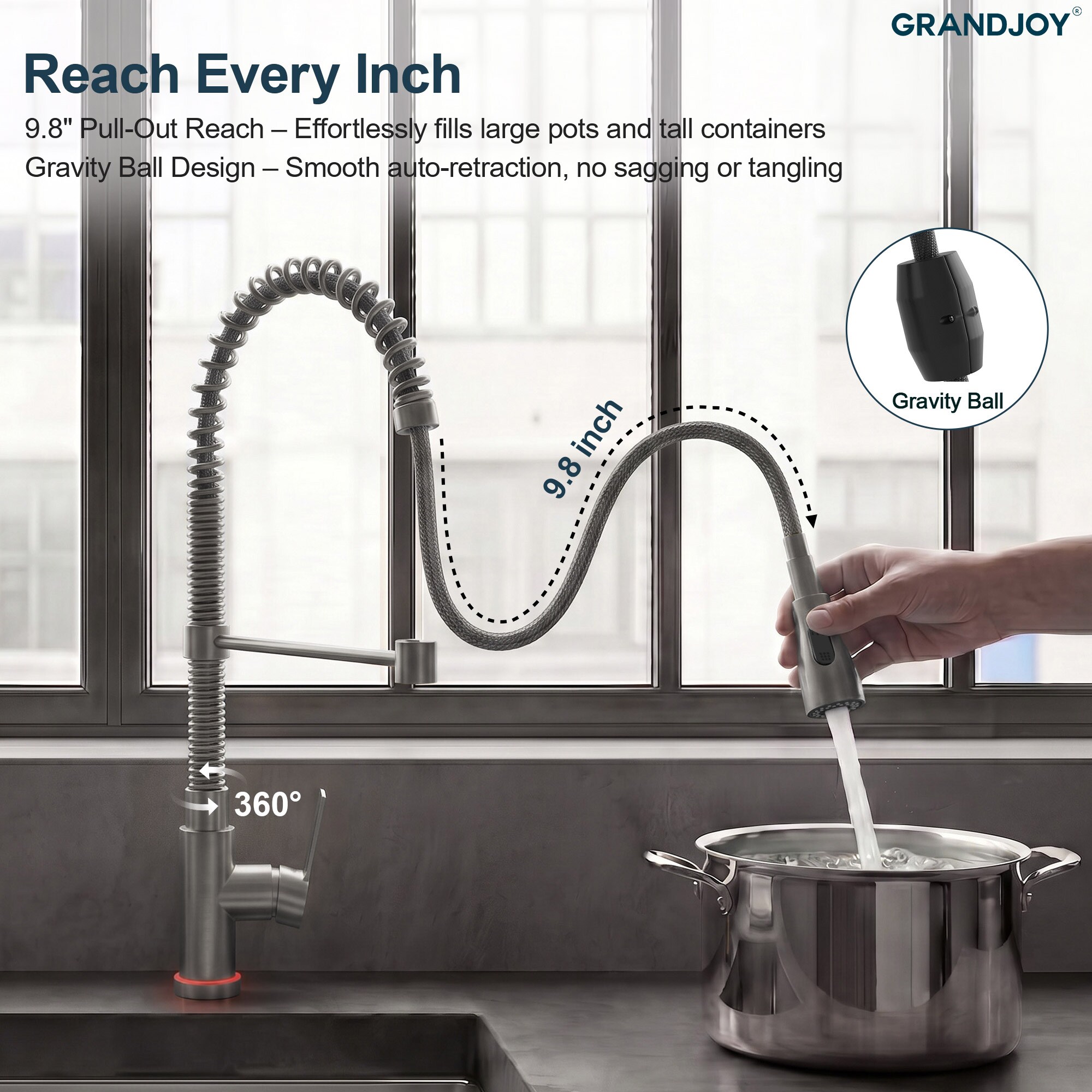 GRANDJOY SGF10GJ-91BN Kitchen-Faucets - View #4