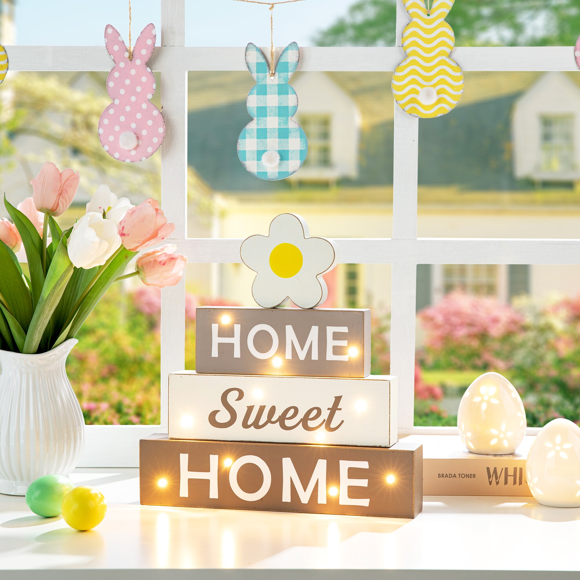 Glitzhome 2027200007 Indoor-Spring-Decorations - View #5