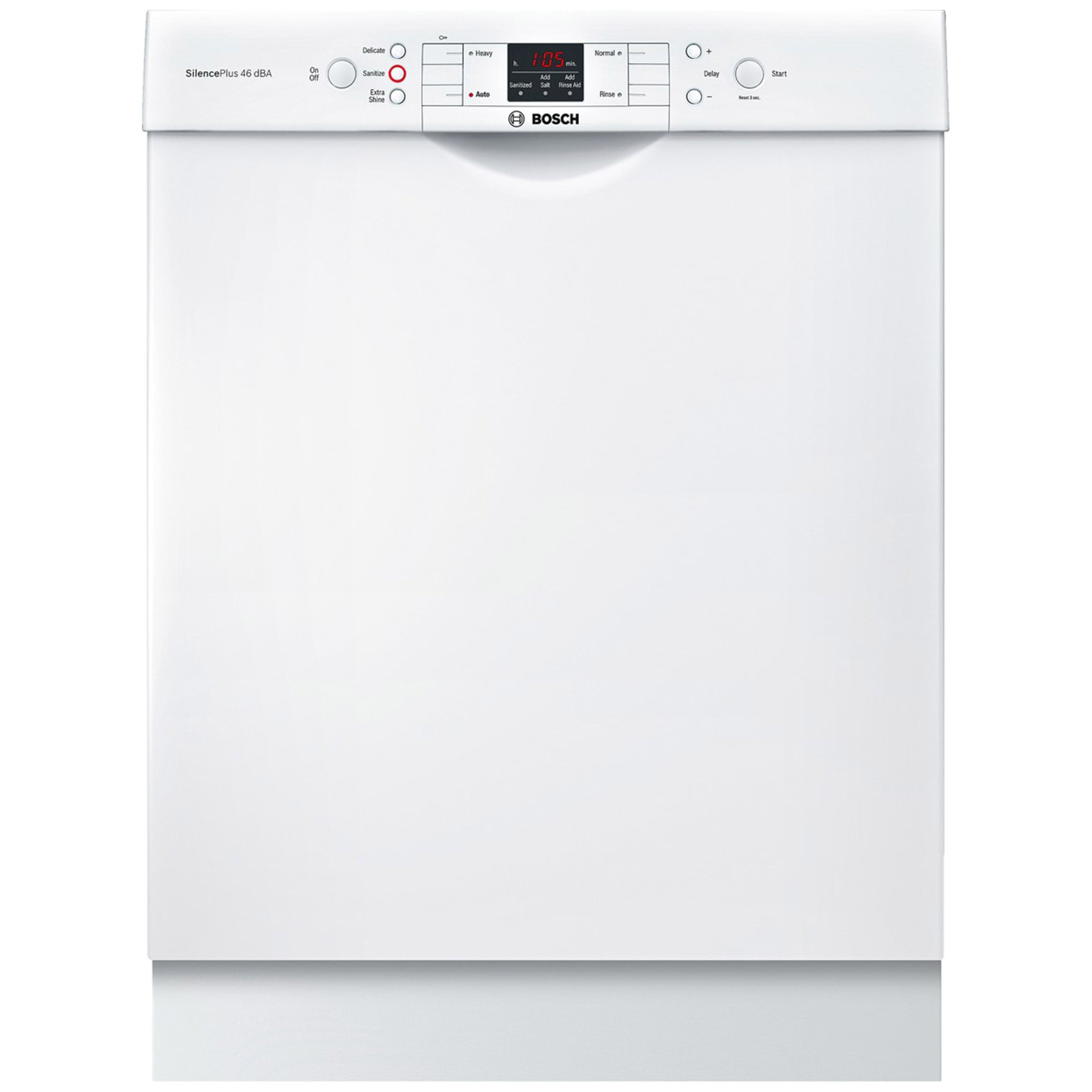 Bosch Fully Visible 24-in Built-In Dishwasher (White) ENERGY STAR 46 ...