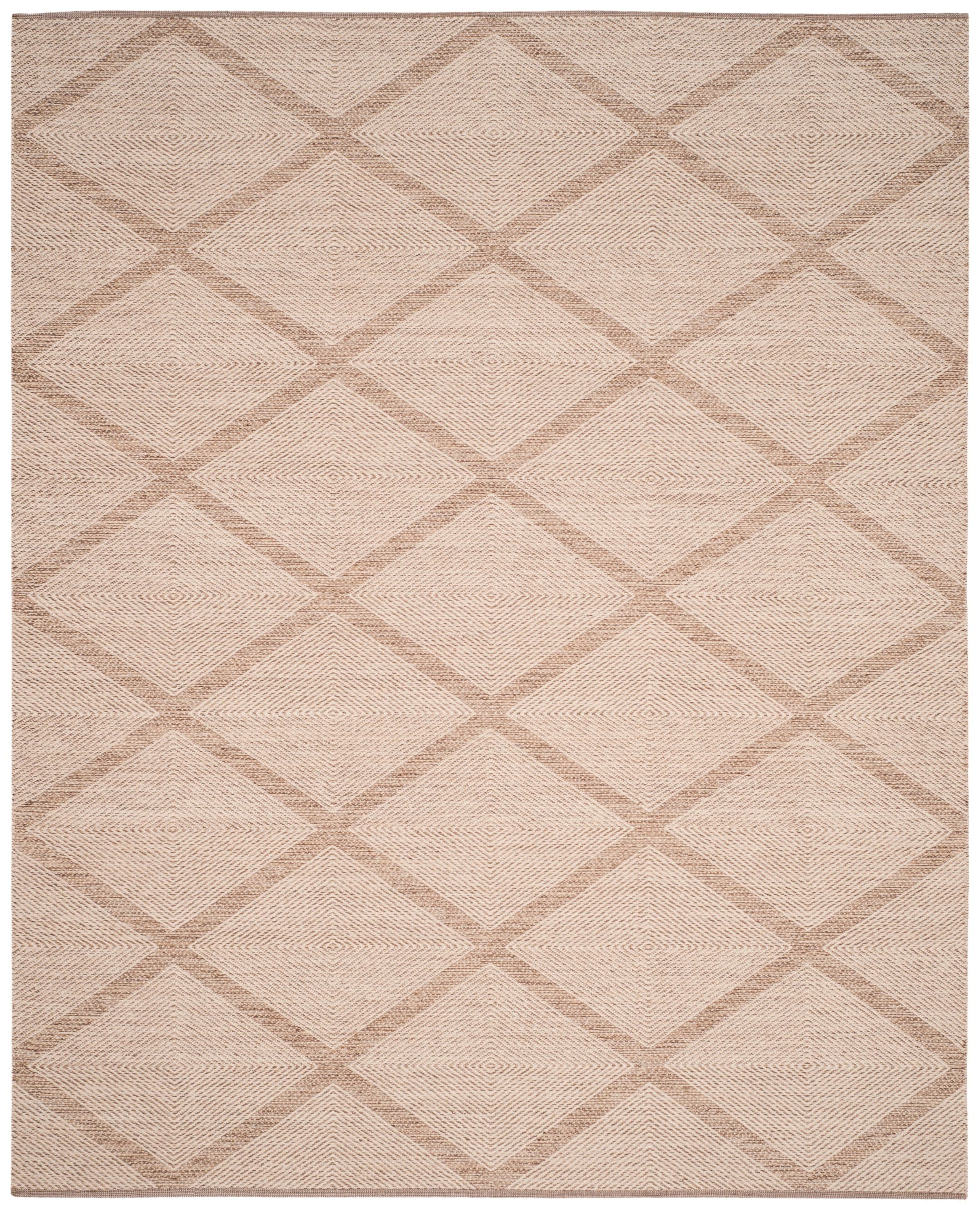 Safavieh MTK821E-8 Montauk Dume 8 x 10 (ft) Cotton Beige Rectangular Indoor Trellis Coastal Area rug