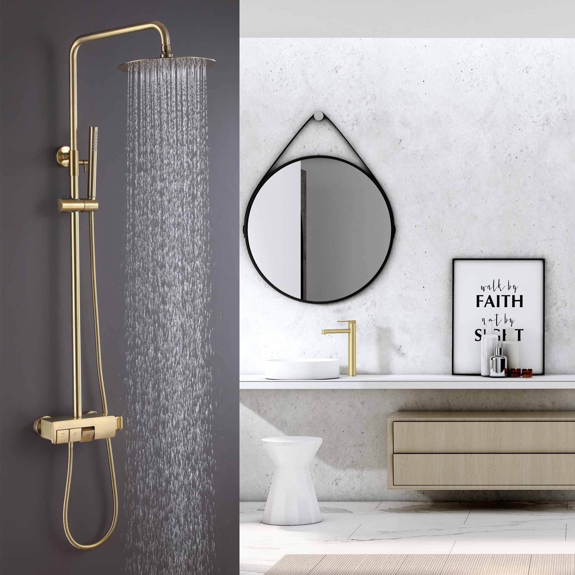 WELLFOR WB-1035 Showerhead-Bar-Panels - View #2