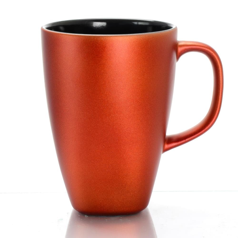 Mr. Coffee 16oz Stainless Steel and Stoneware Travel Mug