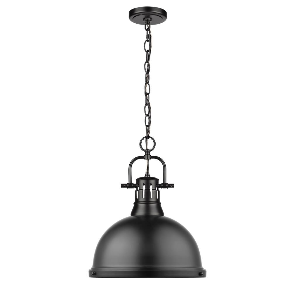 Golden Lighting 3602-L BLK-BLK Pendant-Lights - View #2