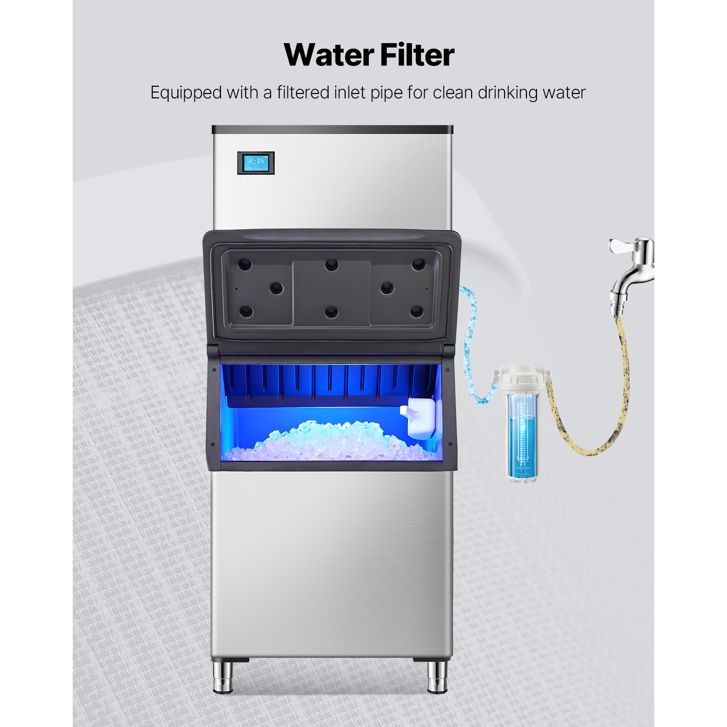 VEVOR DDLSBX15L260W11X8V1 Icemaker-Access - View #6