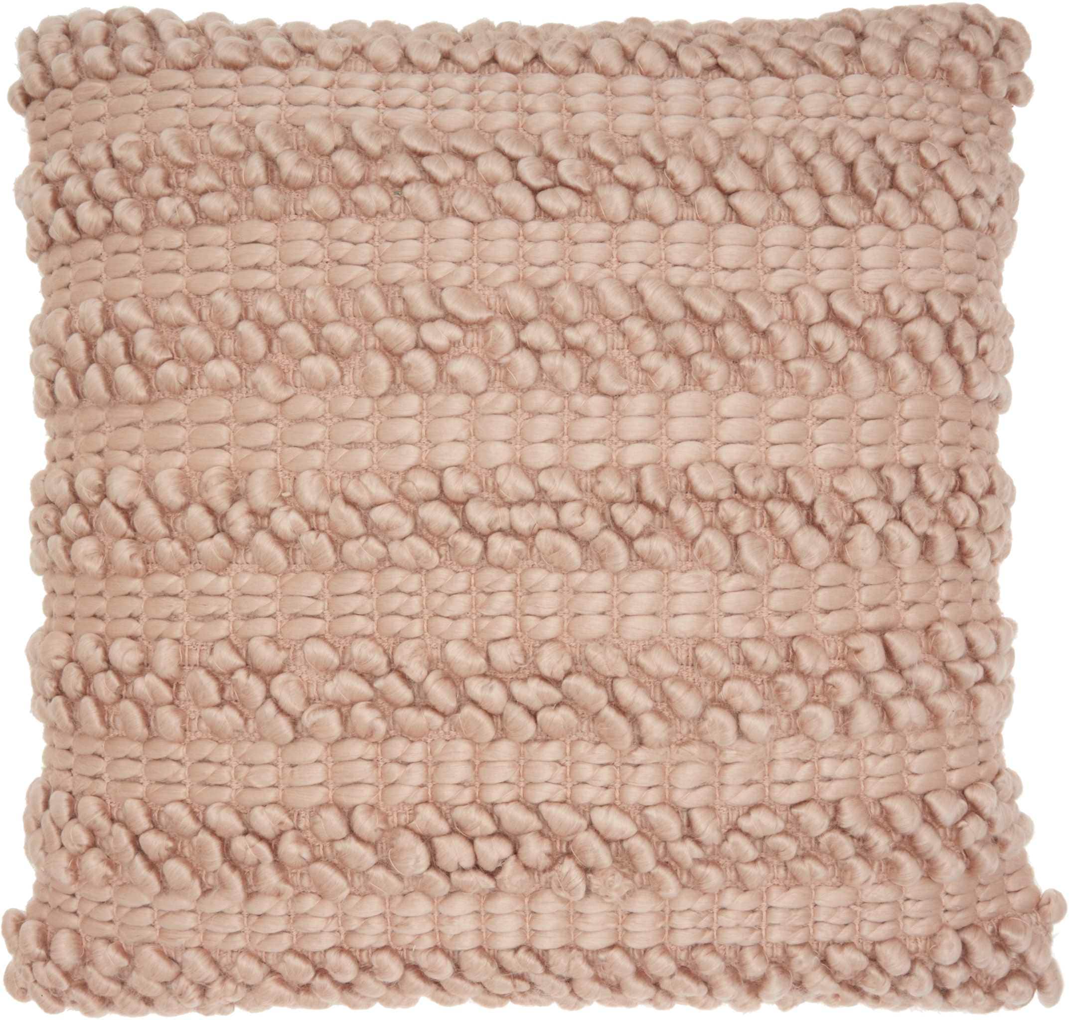 Mina Victory 798019067168 Lifestyles 20-in x 20-in Pink Square Indoor Decorative Pillow