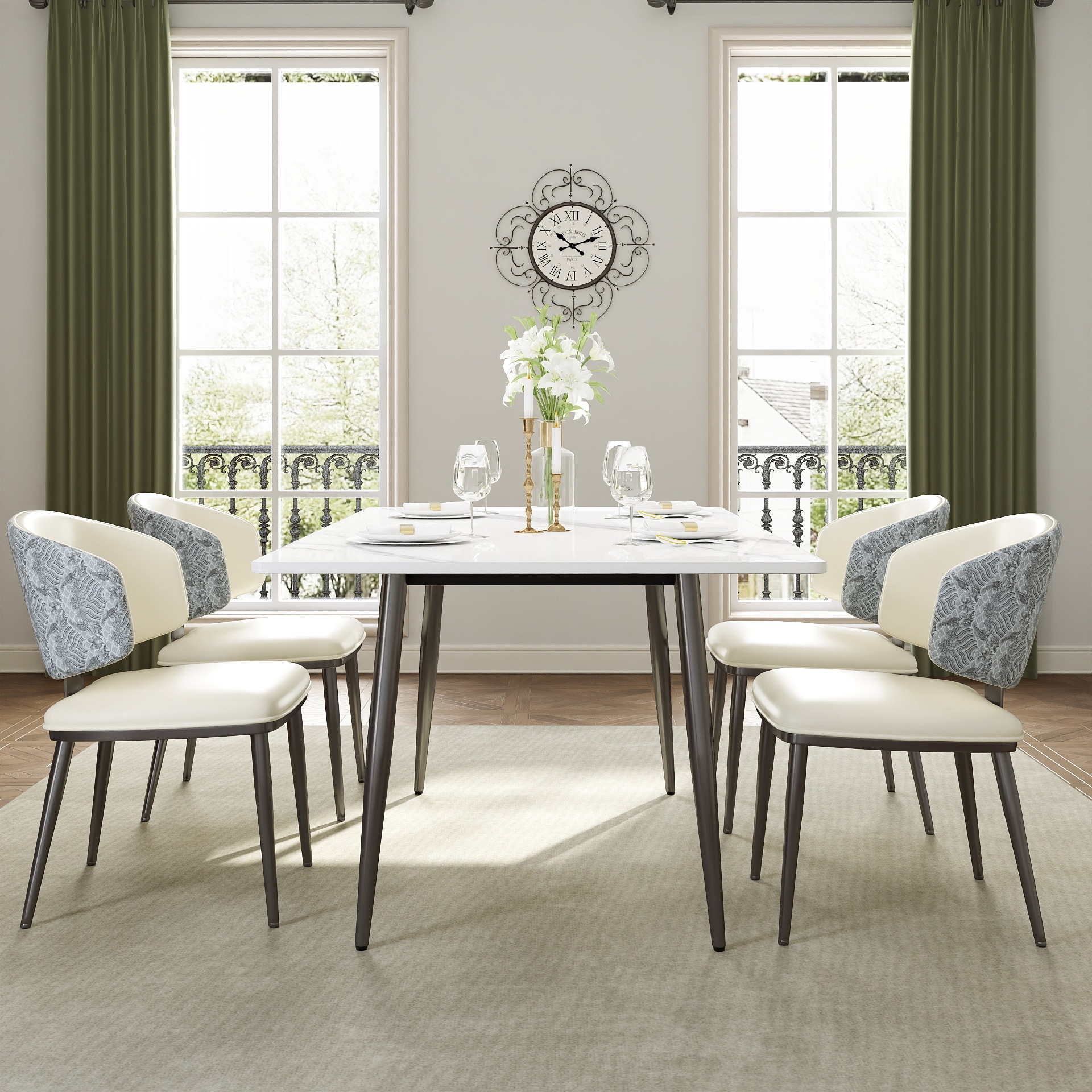 BuotiqHom DH-DC6WB-SET4 Dining-Chairs - View #4