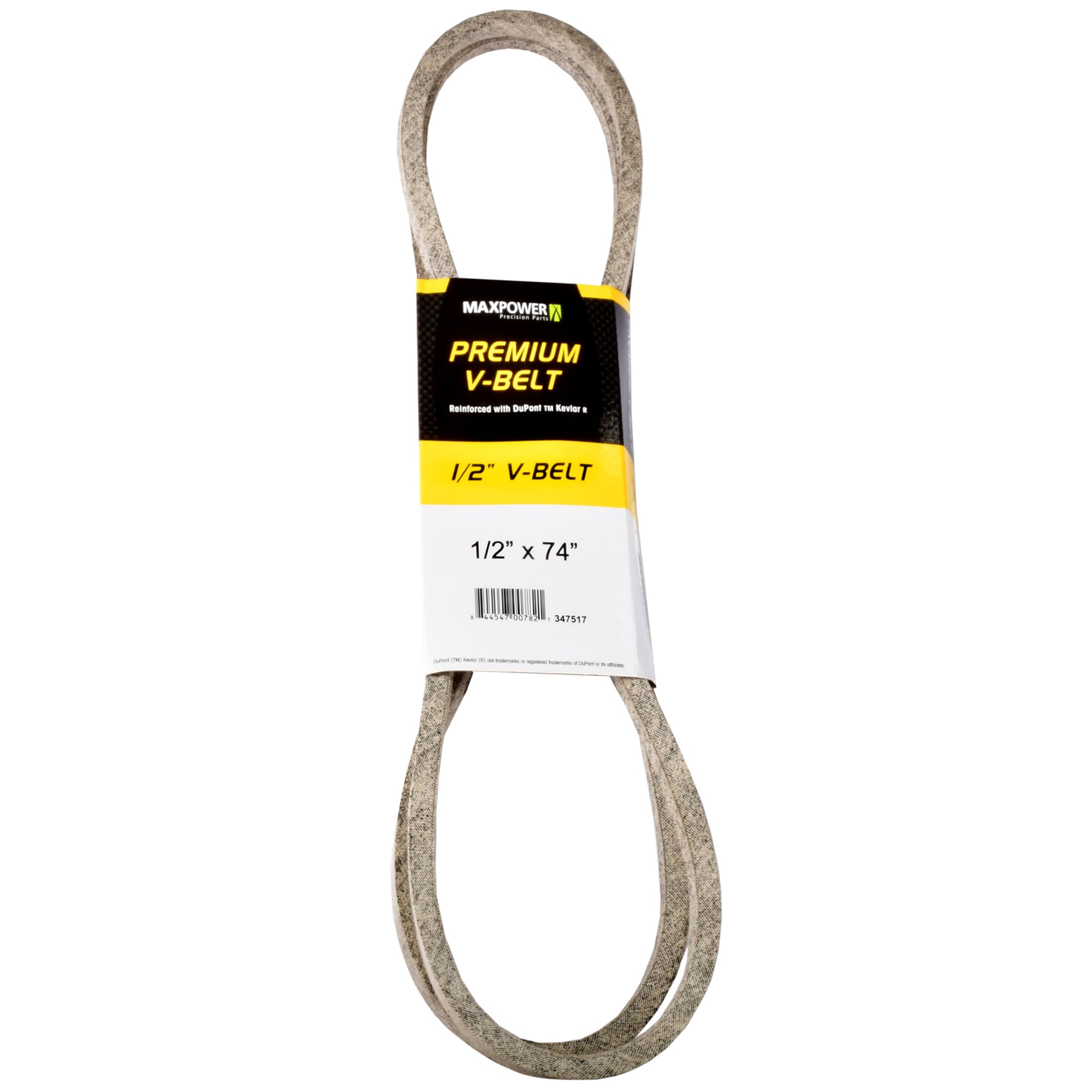MaxPower 347517 1/2-in x 74-in V-belt, Riding Mower/Tractors, Replaces OEM Part Number Universal
