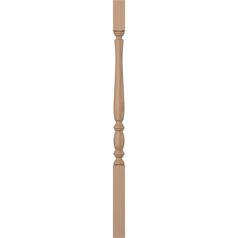 L.J. Smith Stair Systems LJP-2405-P 34 34-in x 1.25-in Unfinished Poplar Square Top Stair Baluster