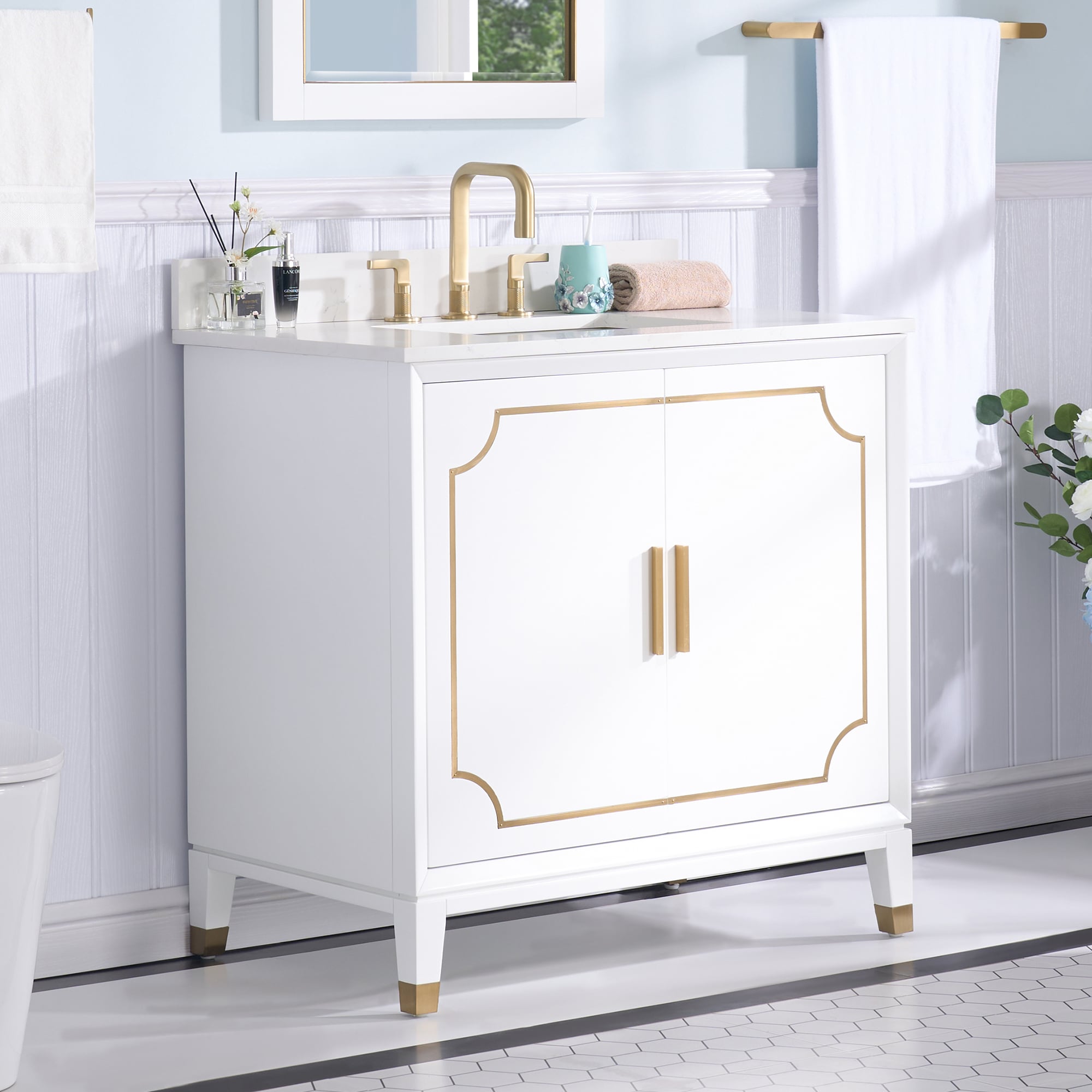 WELLFOR MELODY36QZ-WT Bath-Vanity-Combo - View #4