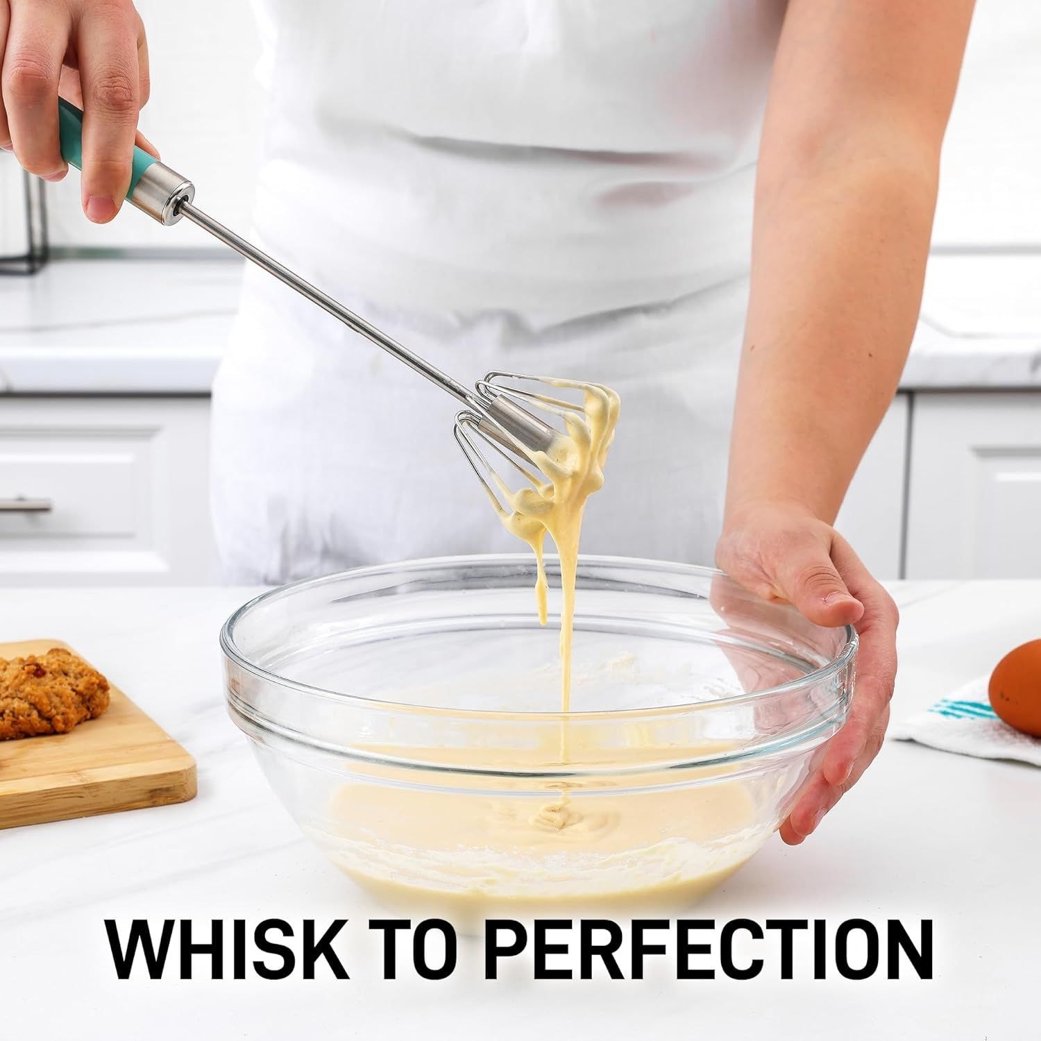 Zulay Kitchen Egg Beater Whisk - Thumbnail 2
