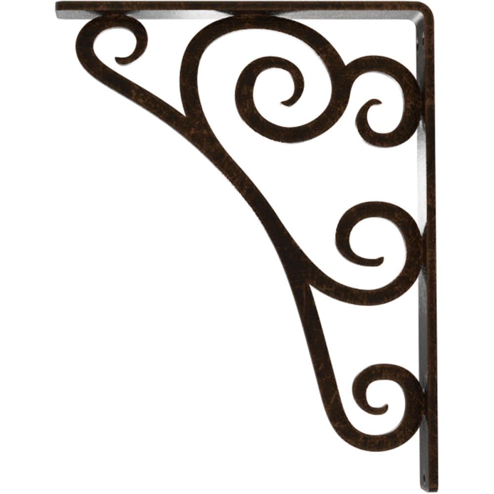 Ekena Millwork BKTM01X07X10STNABZ Mending-Plates-Brackets-Braces - View #4