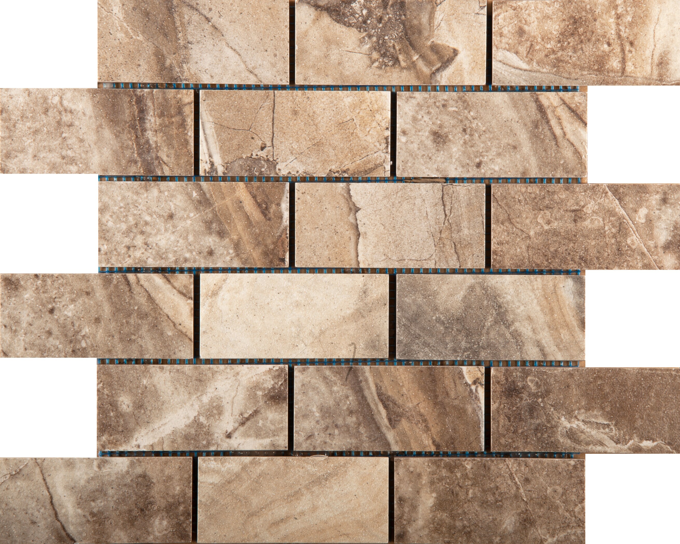 Emser F02EURANO1313MOF EURASIA Noce Porcelain Border Tile (13-in x 13-in)