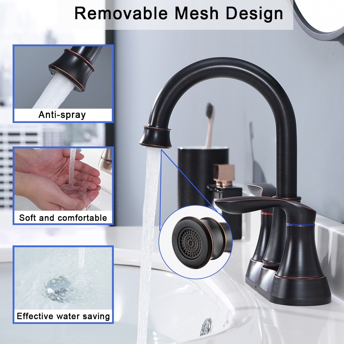 WELLFOR ZQB4011ORB Lavatory-Faucets - View #5