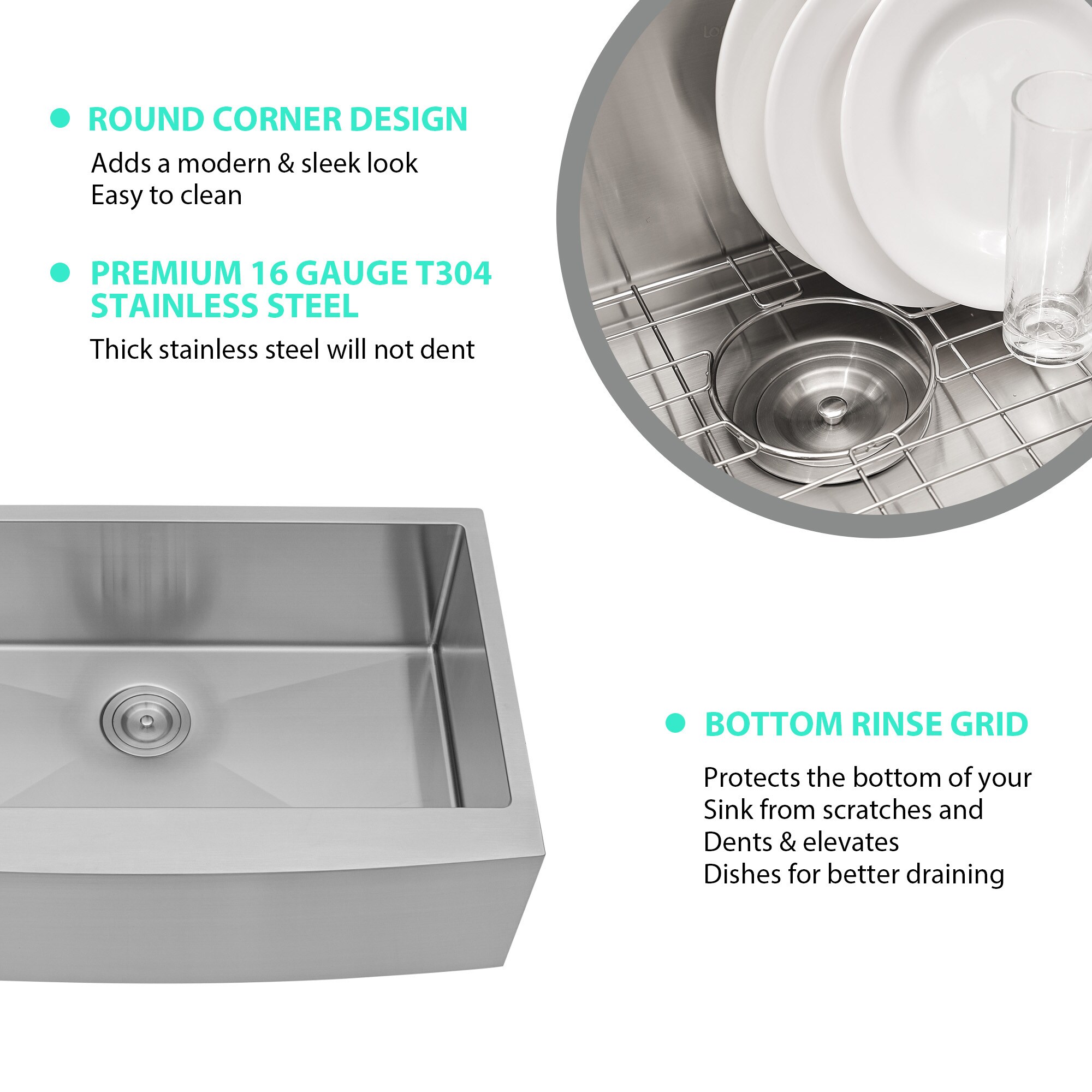 Lordear LD-LA3621R1 Kitchen-Sinks - View #5
