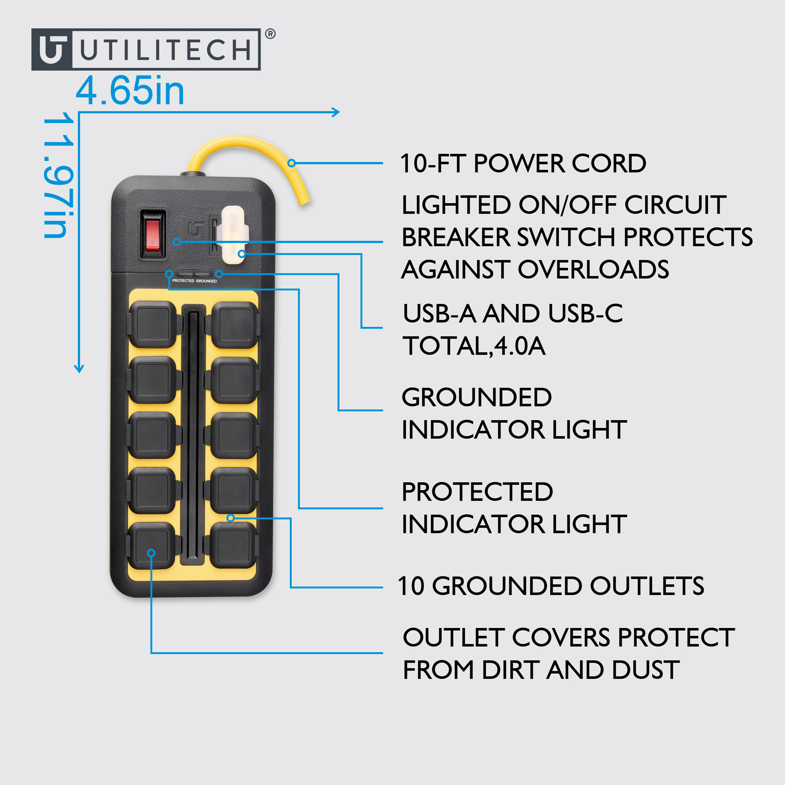 Utilitech LTS-BJ32 Surge-Protectors - View #5