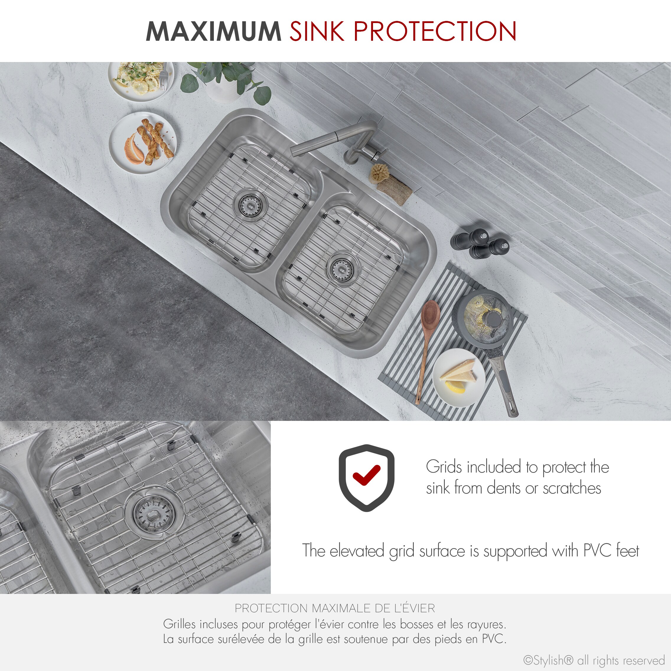 Stylish S-202XTG Kitchen-Sinks - View #8
