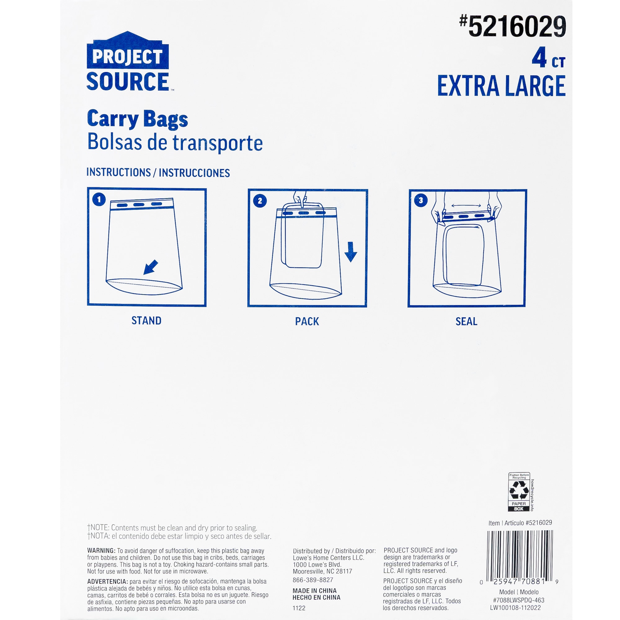 Project Source LWSCOM-7088463-6 Plastic-Storage-Bags - View #5