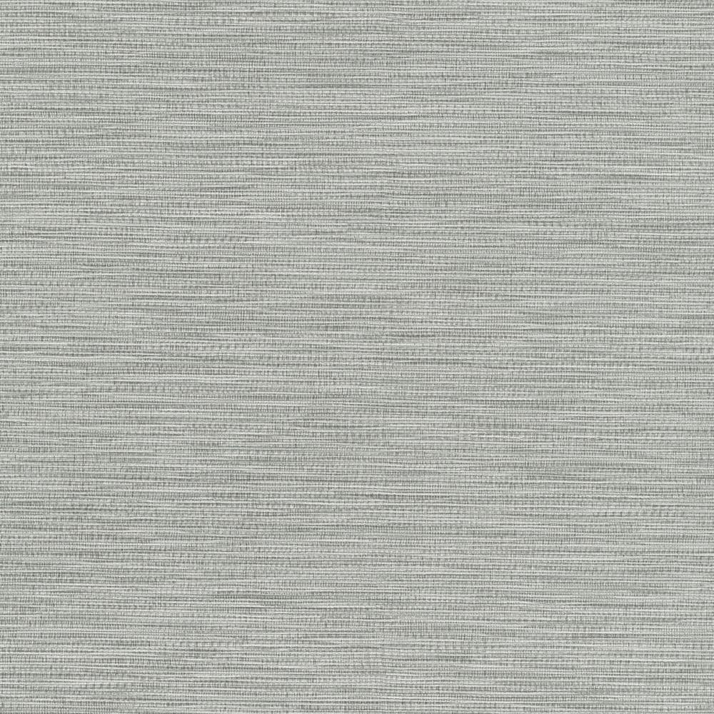 Warner Textures 2807-2011 Warner Grasscloth Resource 60.8-Sq. Feet Grey Vinyl Textured Abstract 3D Unpasted Wallpaper