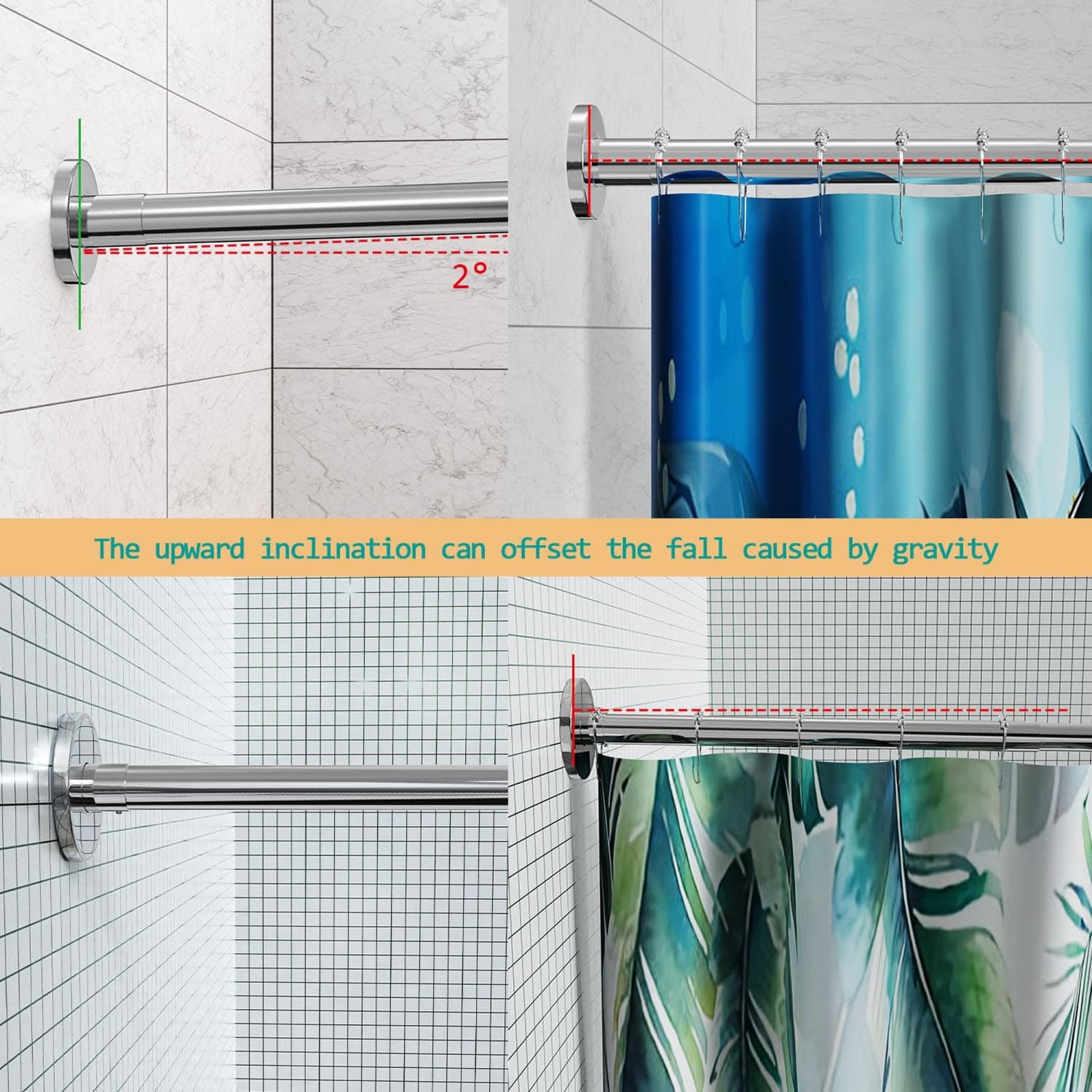 Angel Sar L2ZQYA825BSR15 Shower-Rods - View #5