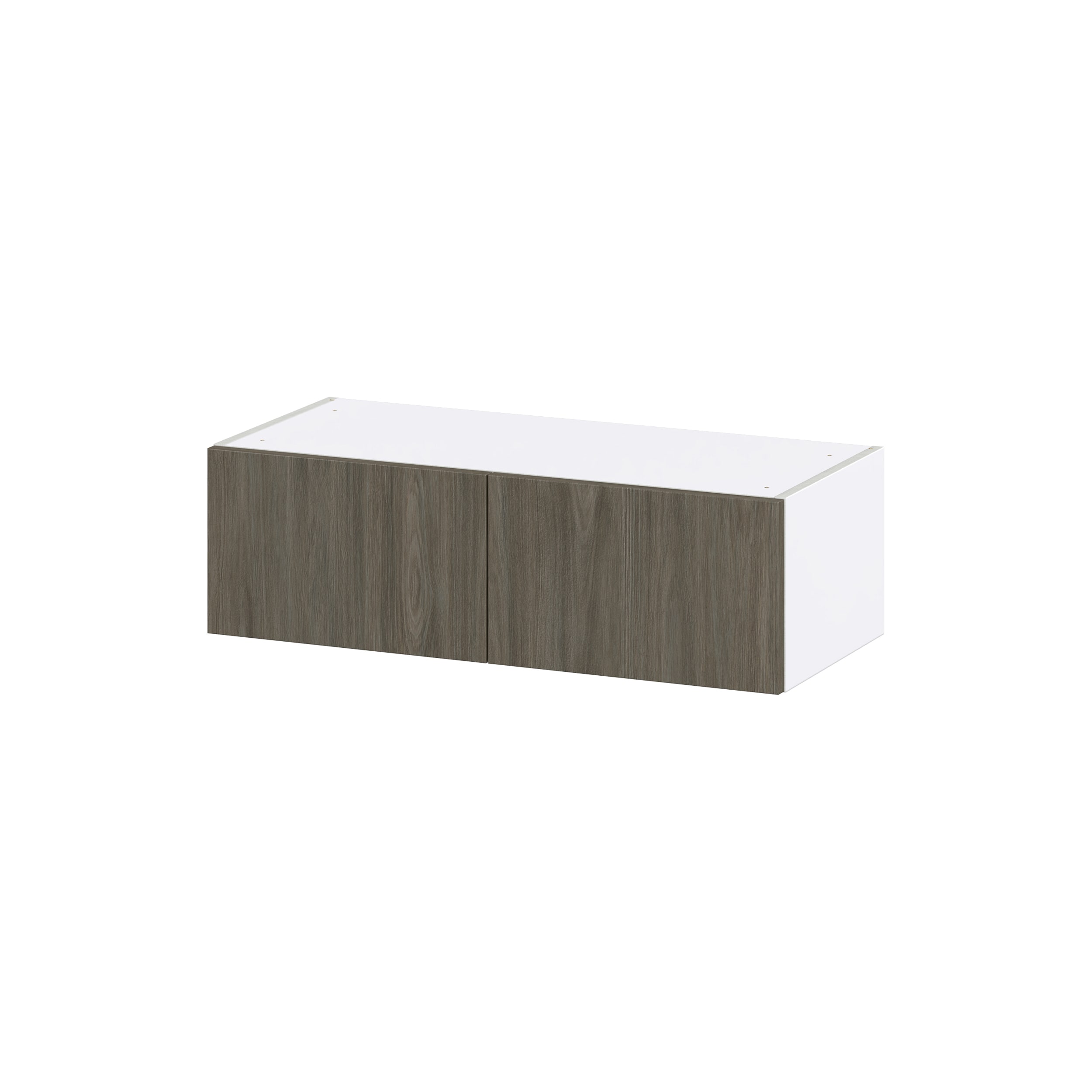 Hugo&Borg Savane 33-in W x 10-in H x 14-in D Textmel Wall Fully Assembled Cabinet (Flat Panel Slab Door Style)