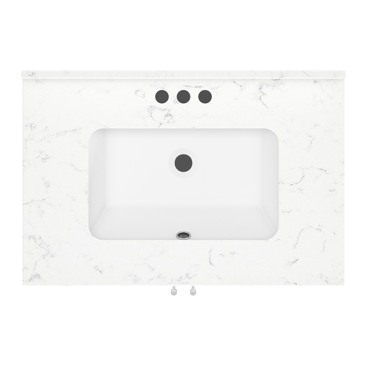Style Selections Holly 30-in White Undermount Single Sink