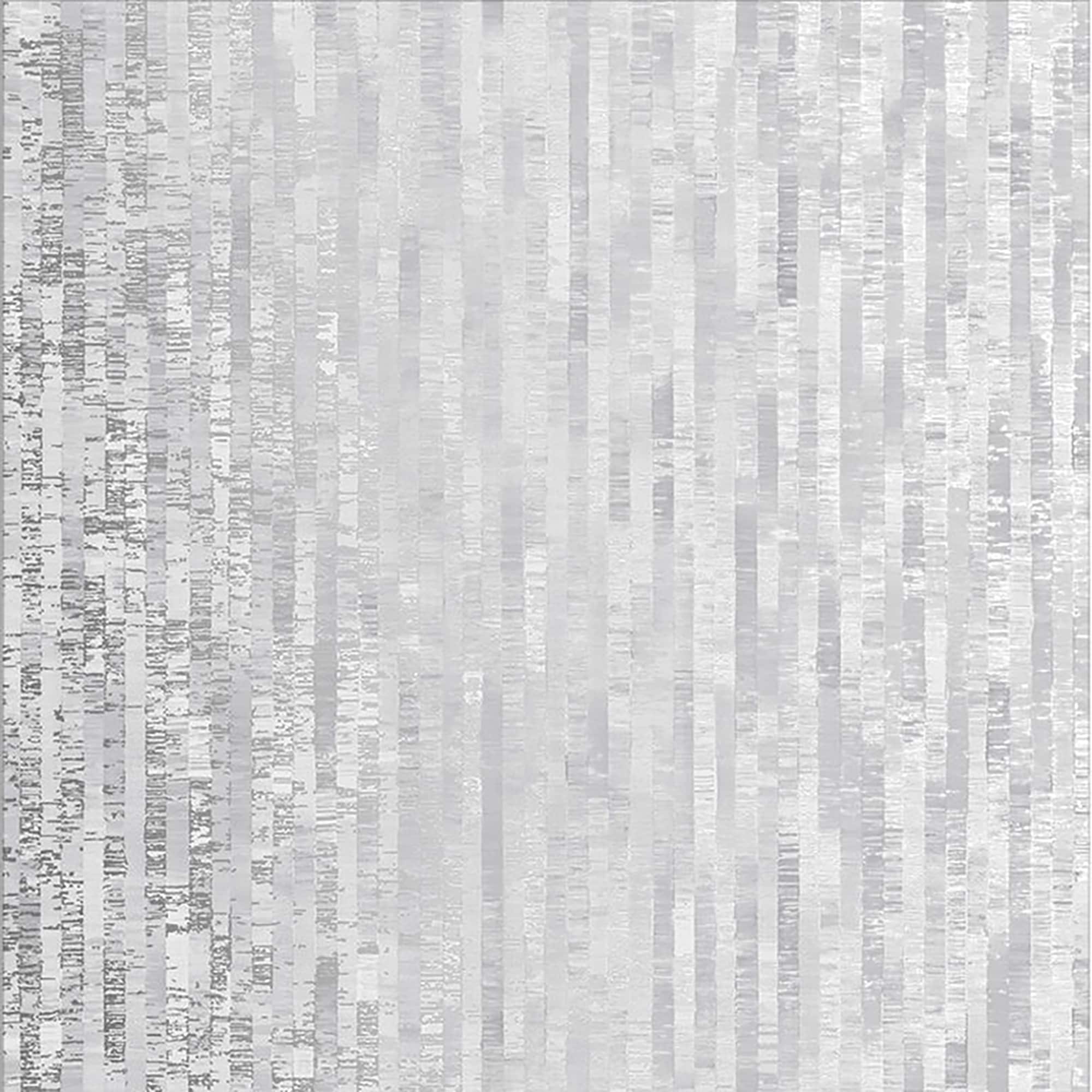 Graham & Brown 105105 56-Sq. Feet Silver Non-woven Stripes Unpasted Wallpaper