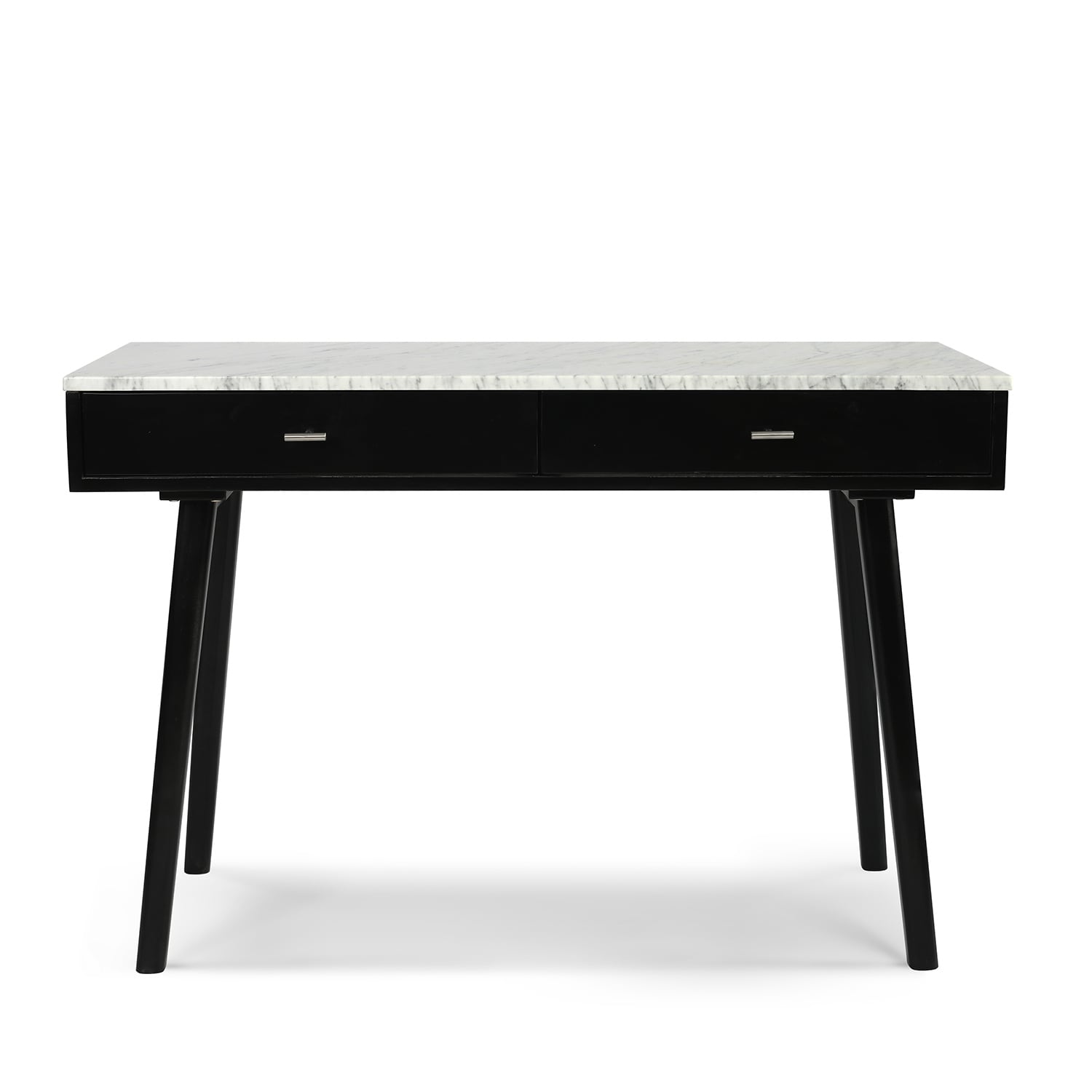 The Bianco Collection TBC-4103-PT1636-WHT Viola 44-in Black Modern/Contemporary Oak Writing Desk