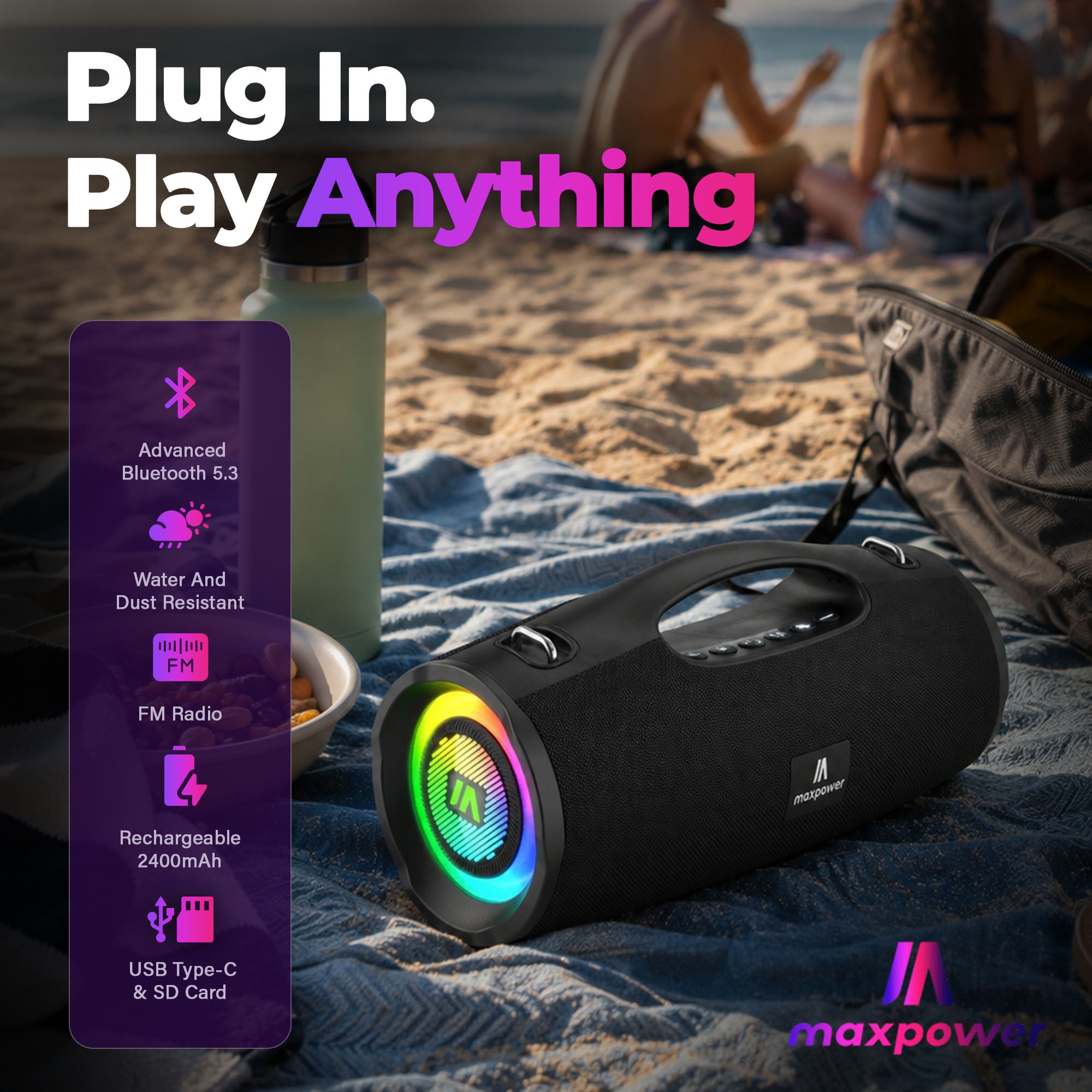 Max Power MPD437BKULTRAPROM2 Portable-Speakers - View #2