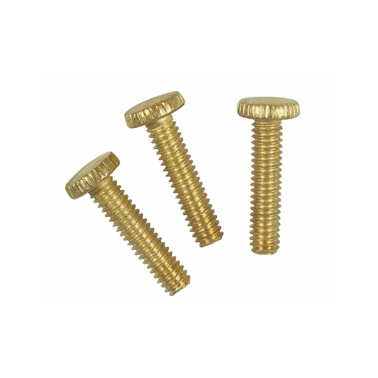 Westinghouse 70634 Knurled Head Machine Screws #8-32 x 3/4 in Brass-Plated 3-Pack #70634