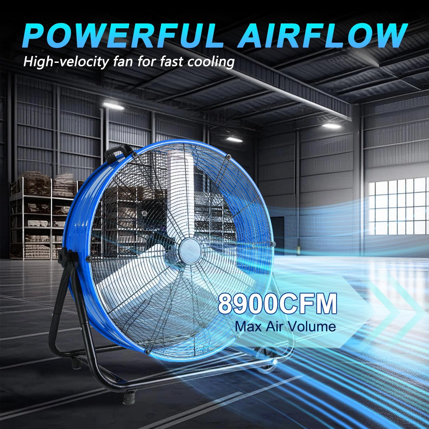 TMWINGS 24 INCH FAN BLUE Blower-Fans - View #3