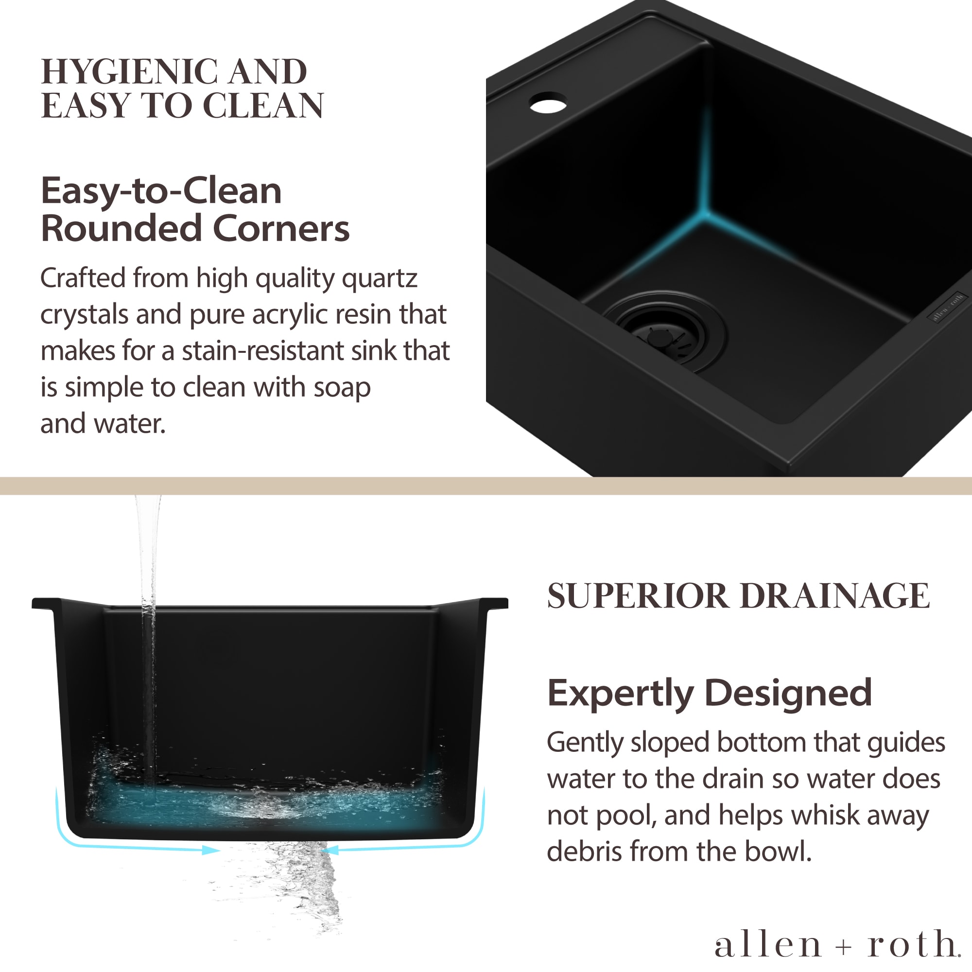 allen + roth GT1025BLK Bar-Prep-Sinks - View #8