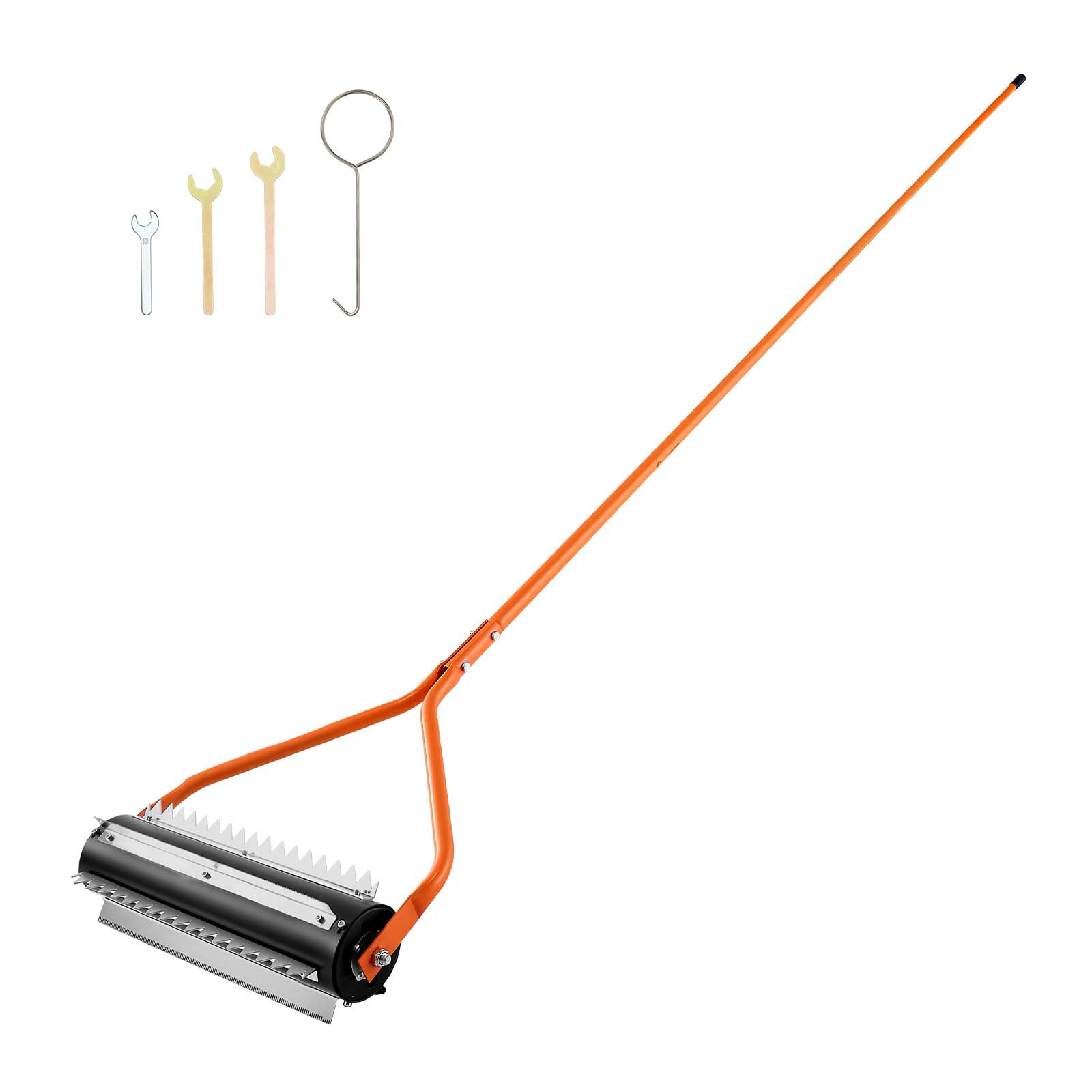 Mecale 14.1-ft Lake Weed Roller Pond Muck Removal Tool 6 Stainless Steel Blades 4 Aluminum Handles