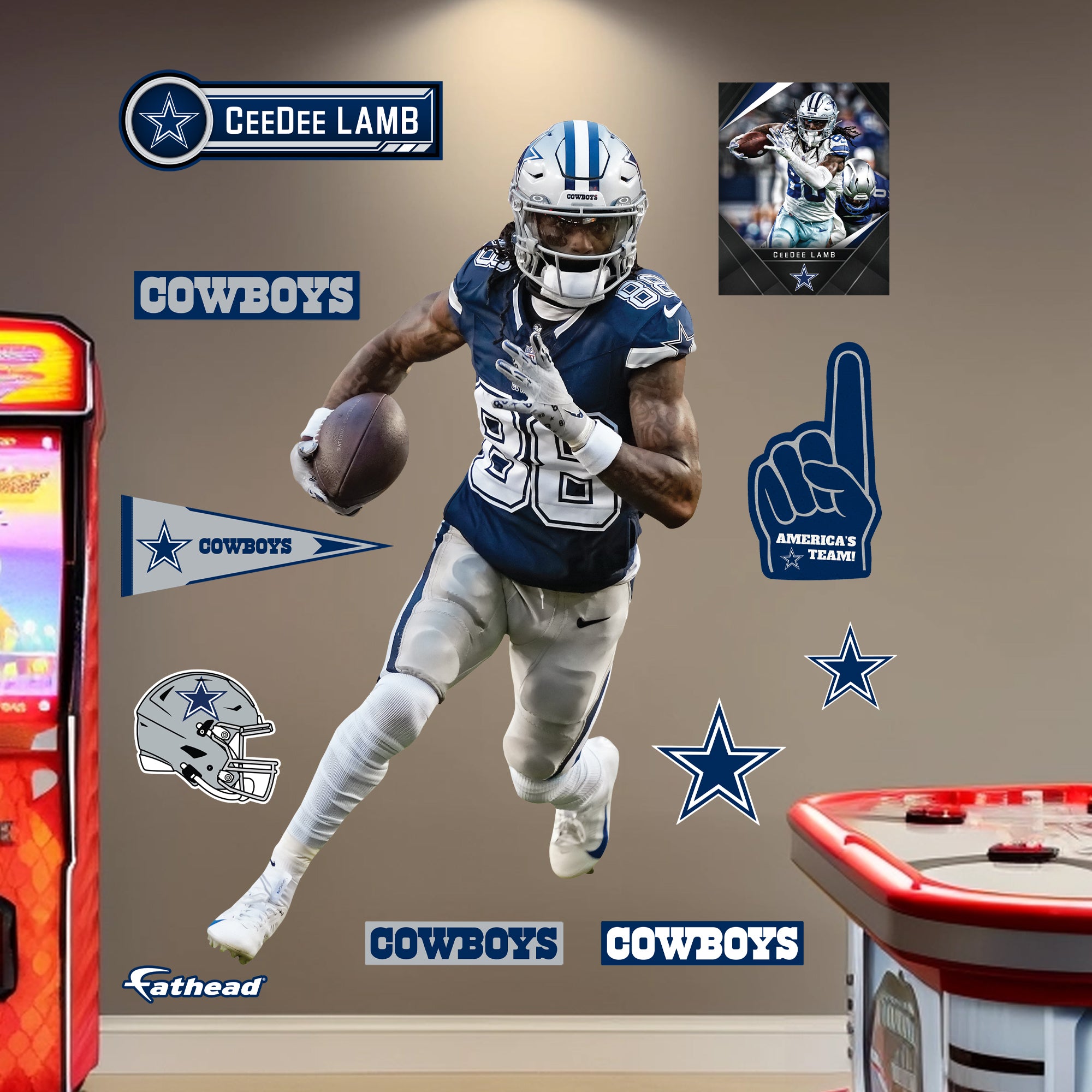 Fathead 1900-04591-001 32-Inches W x 50-Inches H Self-adhesive Multiple colors/finishes Sports Wall Decal