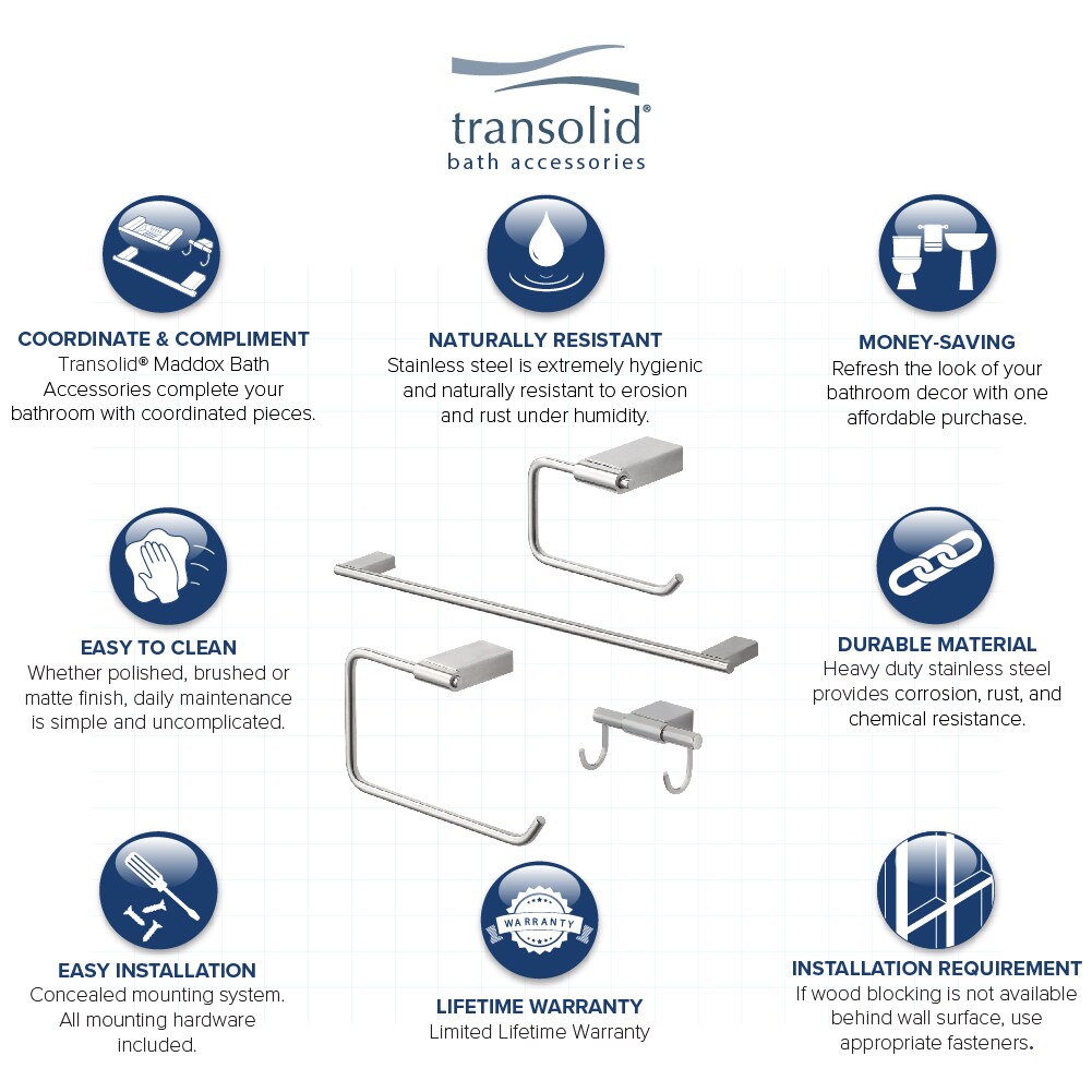 Transolid KA-MDX-4-BS Decorative-Bath-Hardware-Kits - View #2