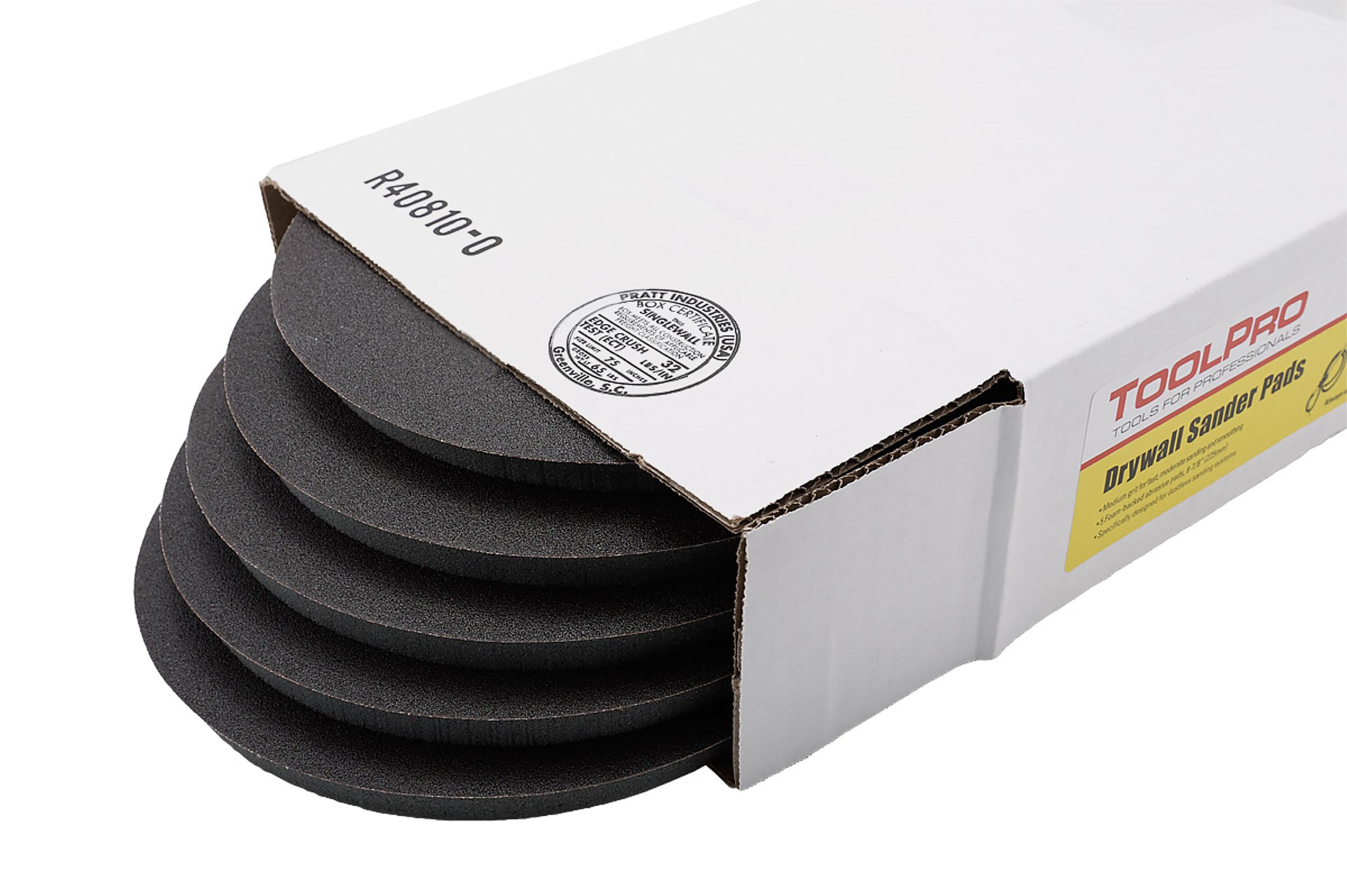 ToolPro TP00105 Medium 100 -Grit Disc Sandpaper 9-Inches W x 9-Inches L 5 -Pack