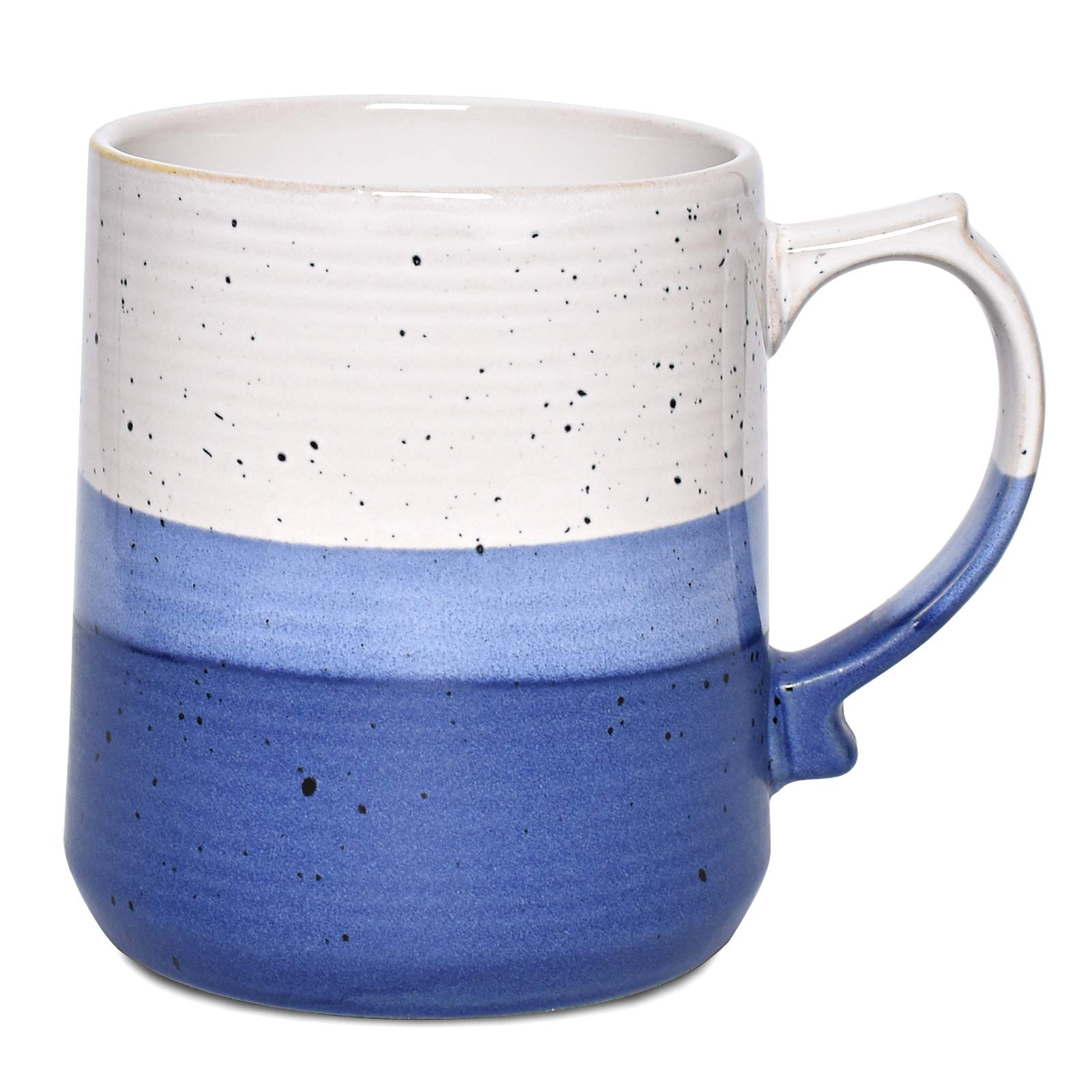 Aoibox  21 oz Deep Blue Stoneware Large Coffee Mug Dishwasher and Microwave Safe Ceramic Cup for Home Use