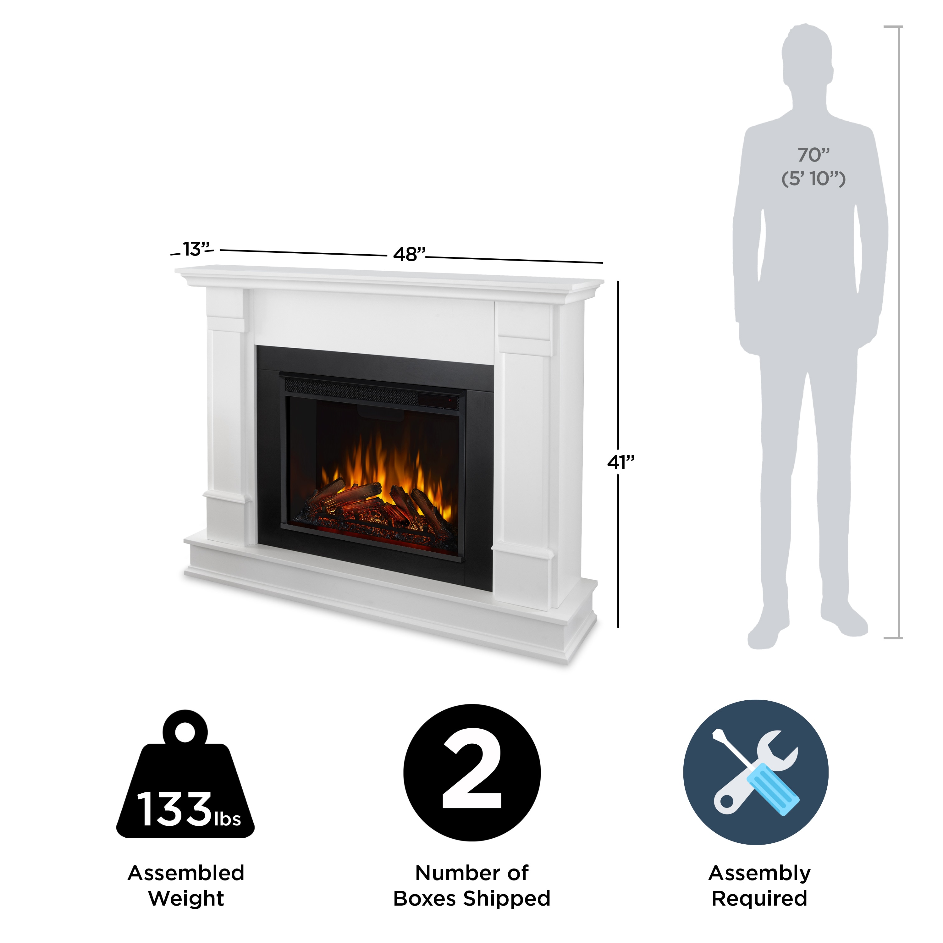 Real Flame G8600E-W Electric-Fireplaces - View #8
