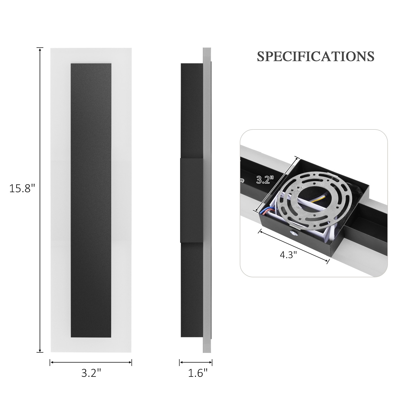 LamQee 06FTL1500BBK-2 Outdoor-Wall-Lighting - View #6
