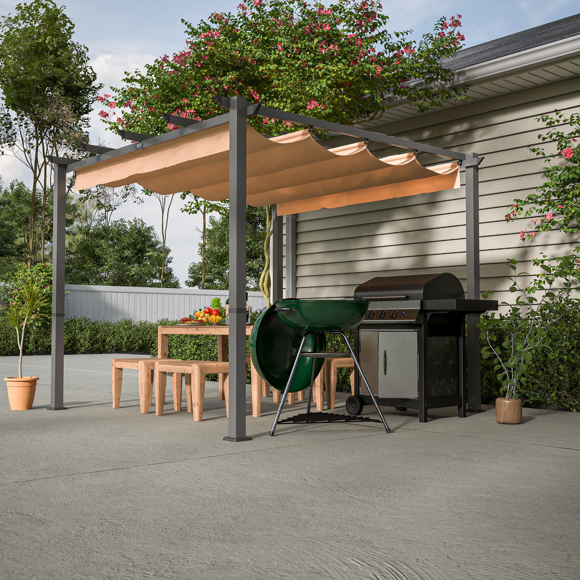 Gaierptone CRXMQPSB7LV Wood-Resin-Gazebos - View #2