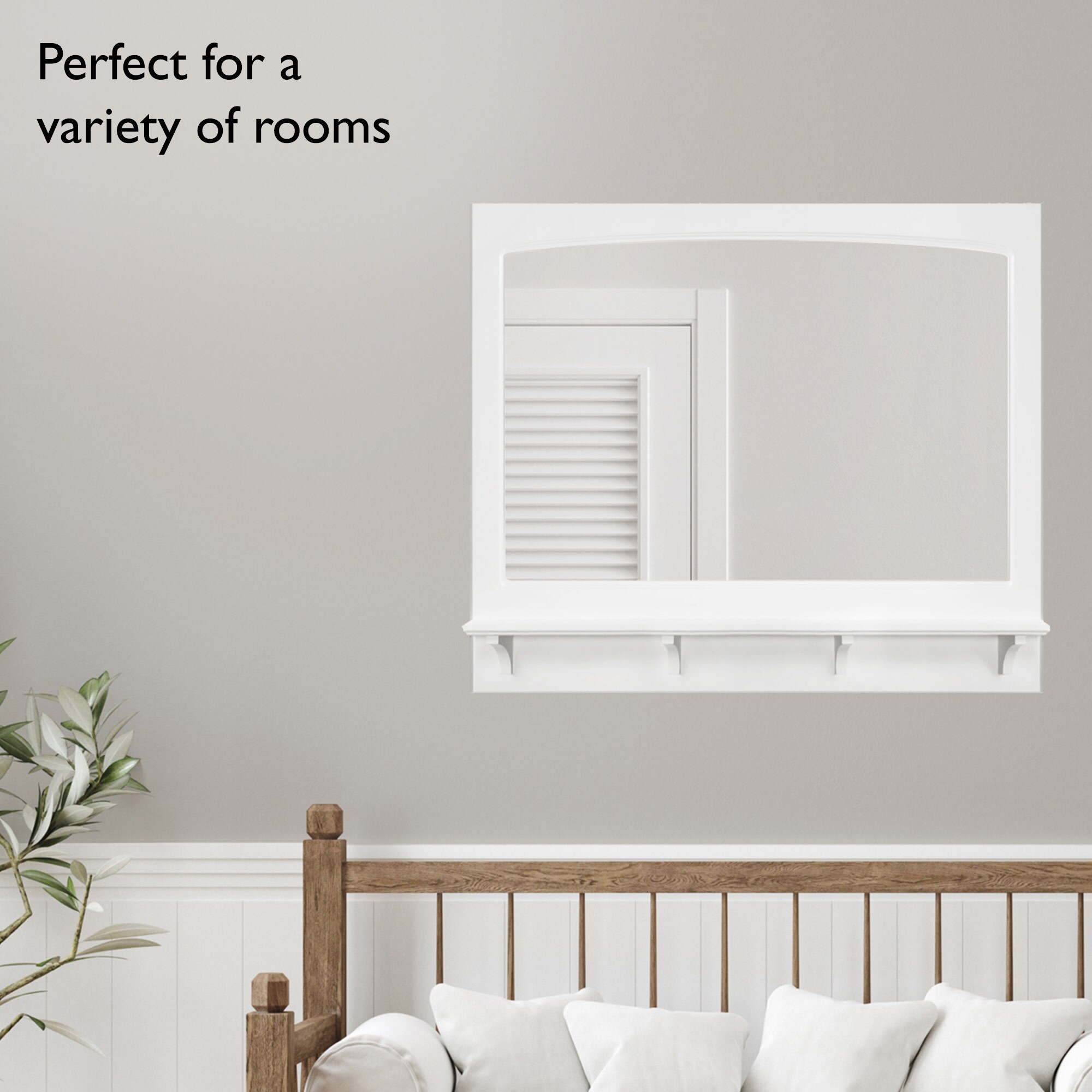 Design House 539940-WHT Framed-Bath-Mirrors - View #3