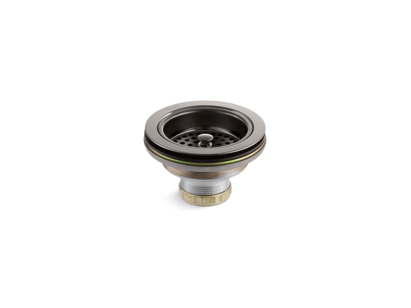 KOHLER Duostrainer Sink Drain And Strainer Basket Less Tailpiece in Vibrant Titanium