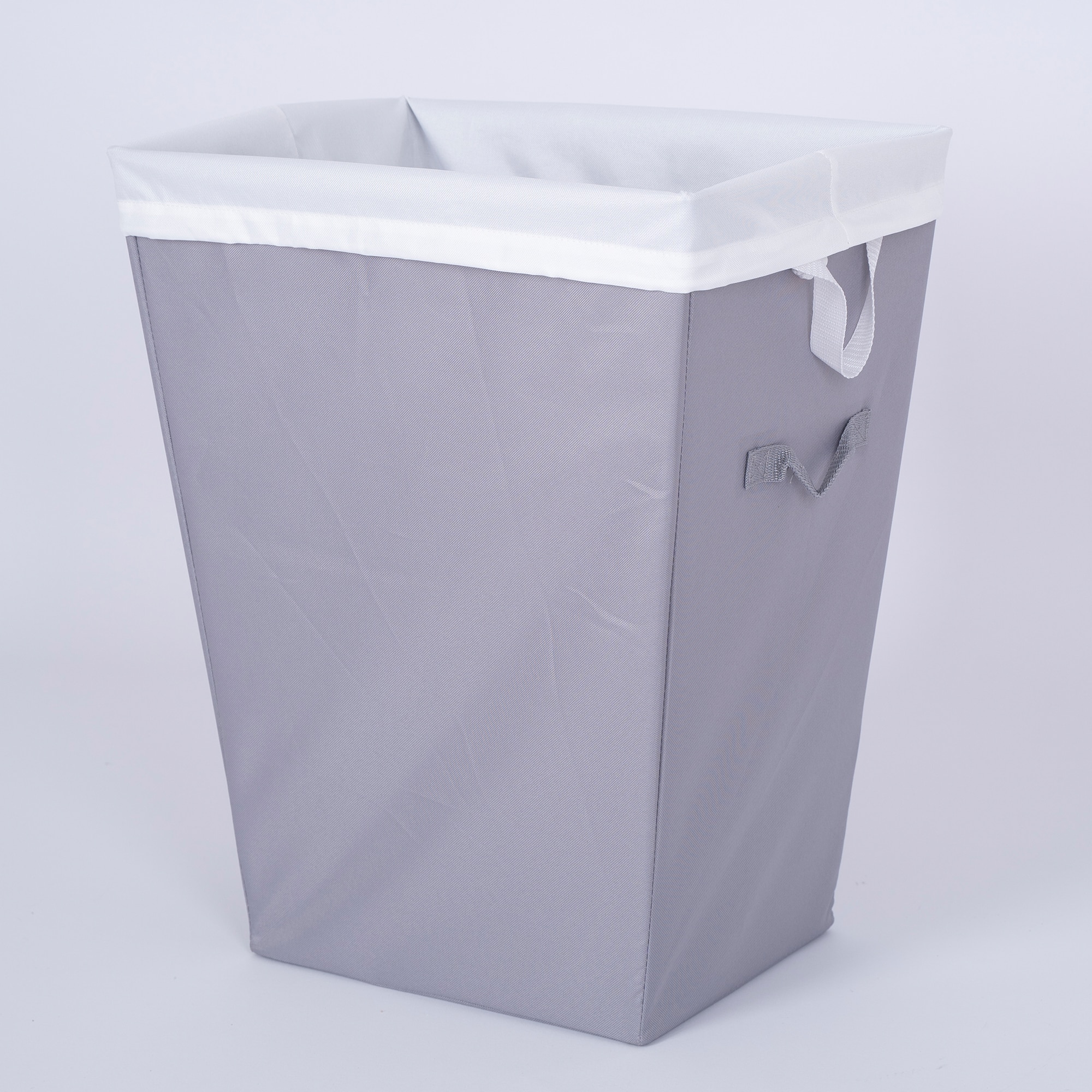Style Selections Gray Polyester Laundry Hamper