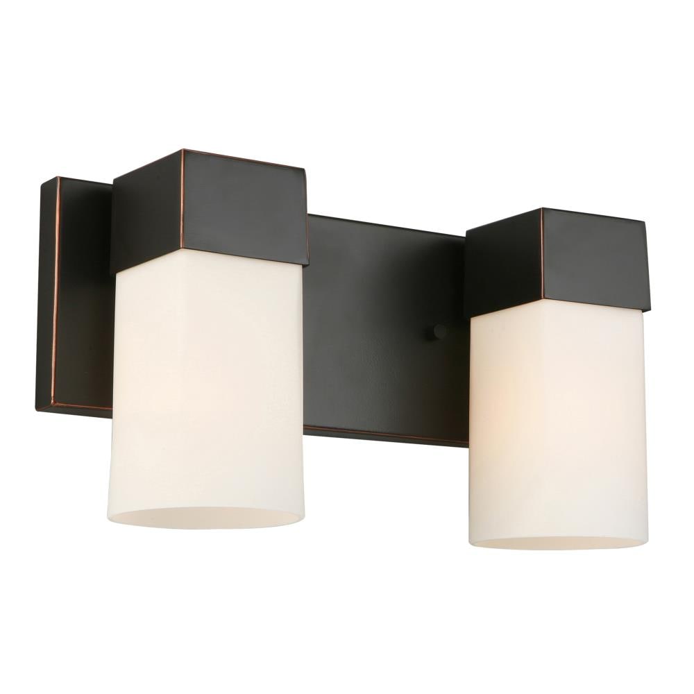 EGLO 202861A Ciara Springs 12.99-in 2 -Light Oil-rubbed Bronze Transitional Vanity light