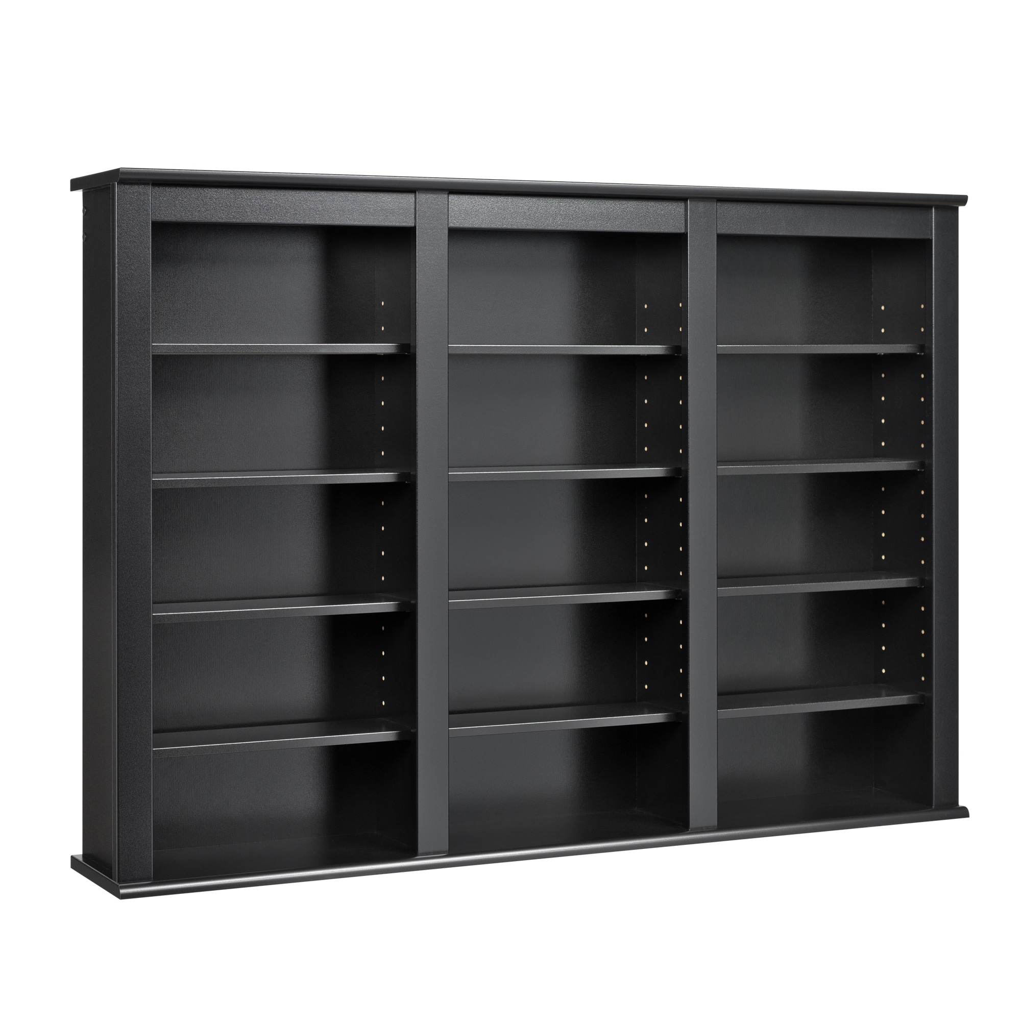 Prepac Media Storage Black Transitional Particleboard Media Cabinet In ...