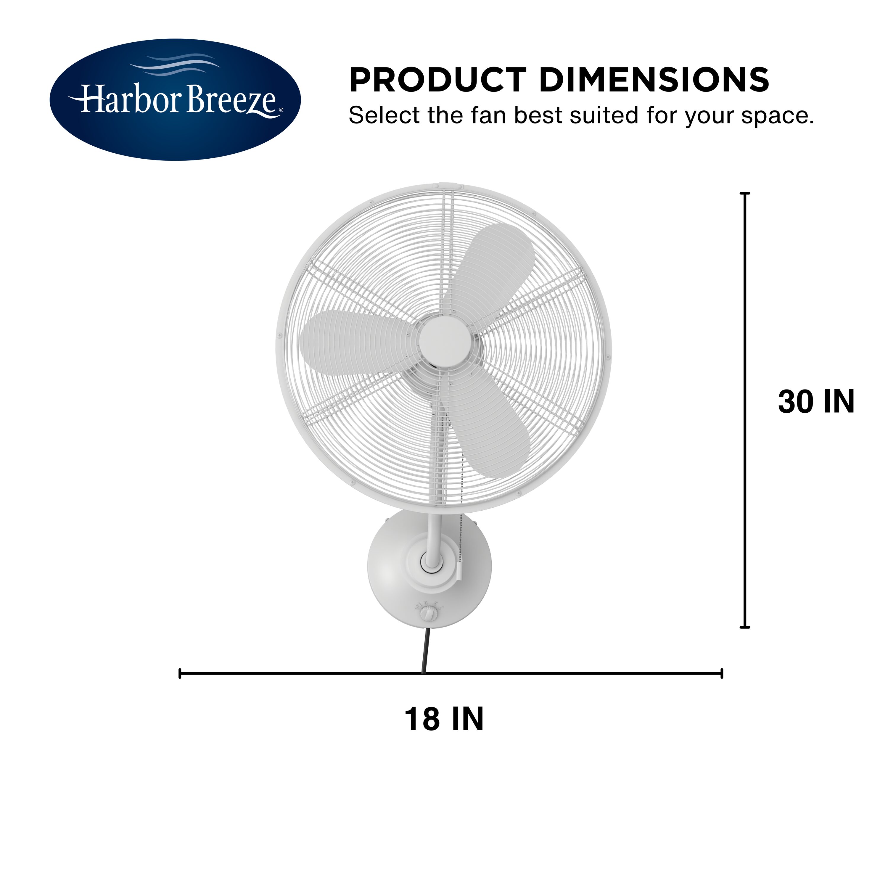 Harbor Breeze JP18MWW3 Wall-Mounted-Fans - View #10