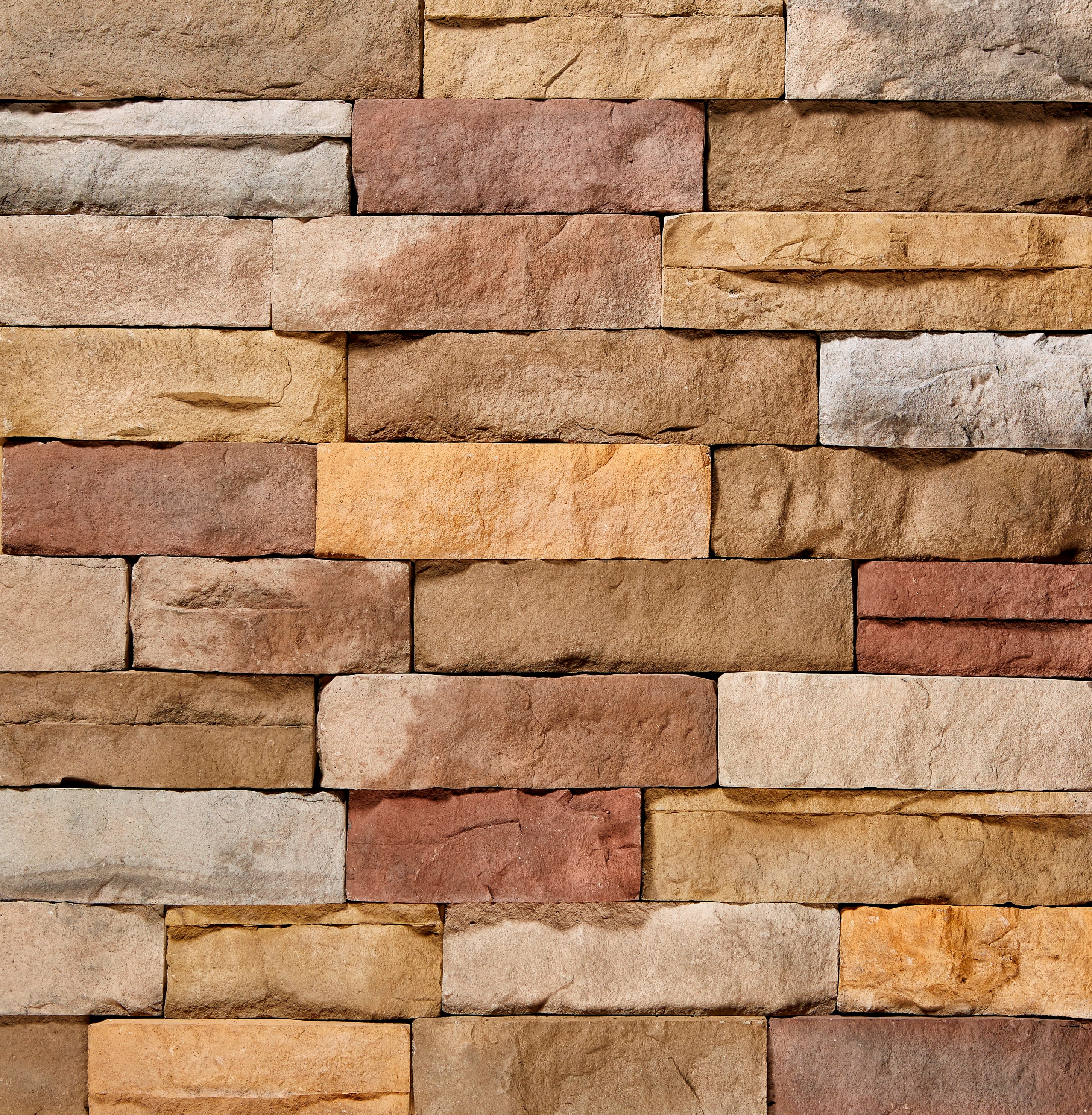 ClipStone CSM.11.002.40 Ledgestone Flats 5-sq ft Poinset Manufactured Stone Veneer