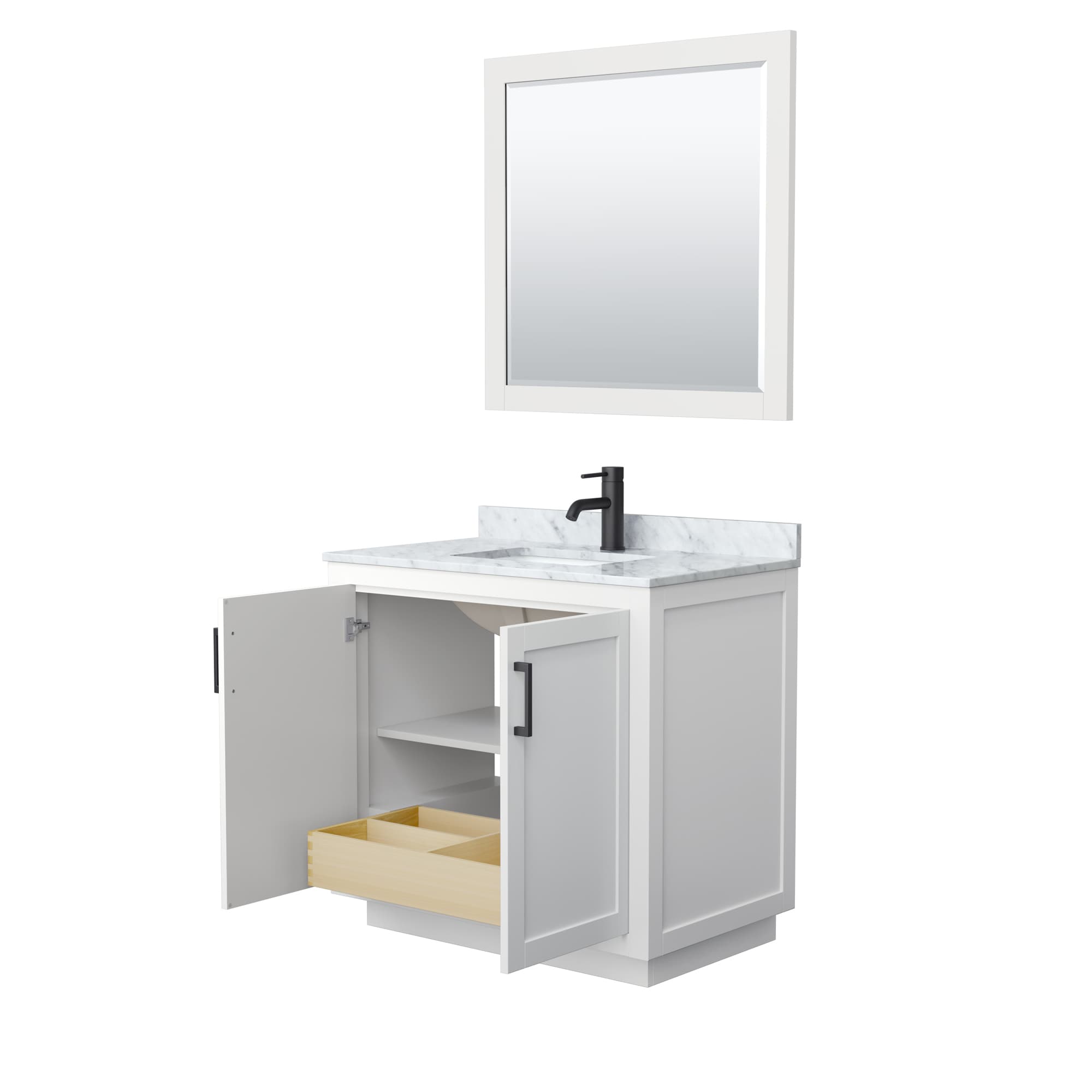 Wyndham Collection WCF292936SWBCMUNSM34 Bath-Vanity-Combo - View #3